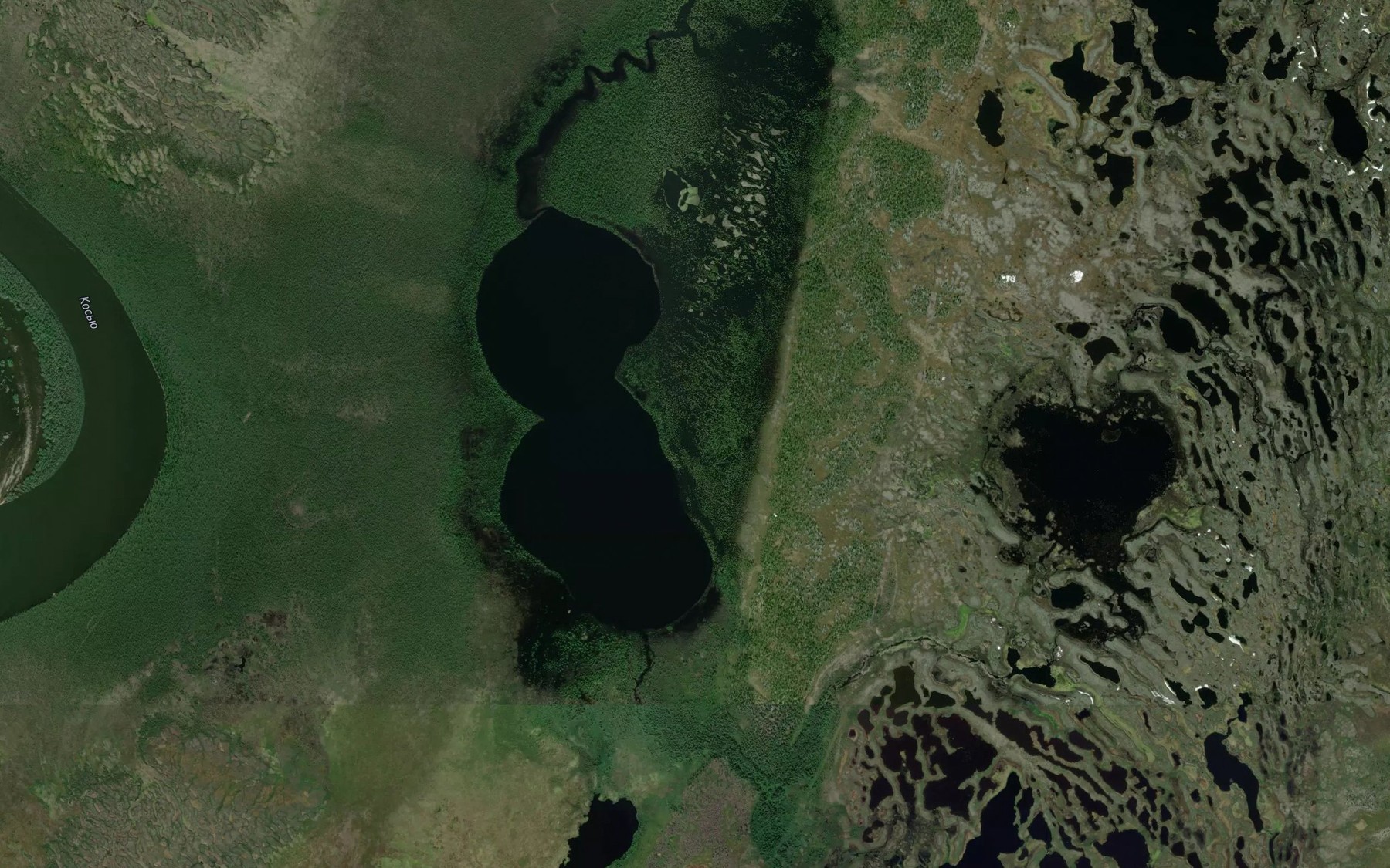 Satellite map of the Ozero Marzhaty