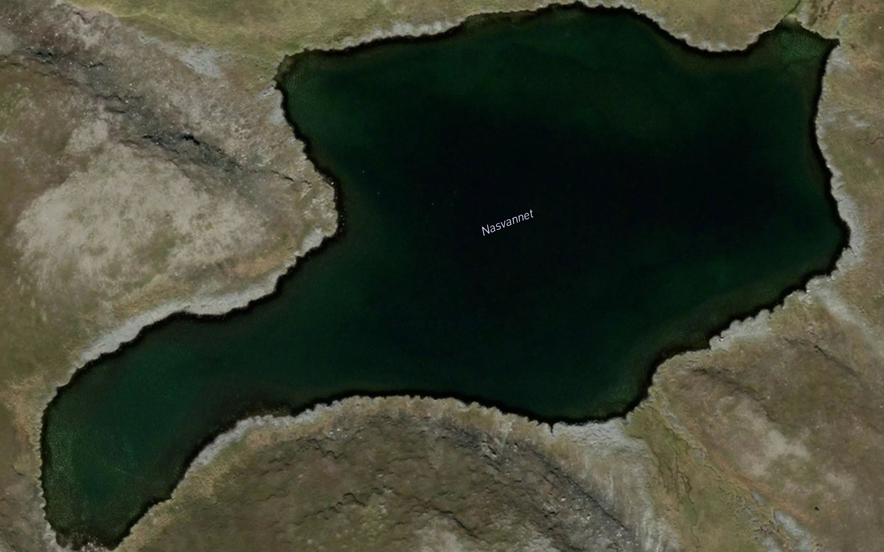 Satellite map of the Nasvannet