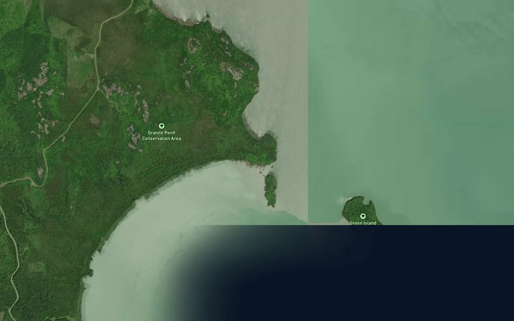 Satellite map of the Enterprise Bay