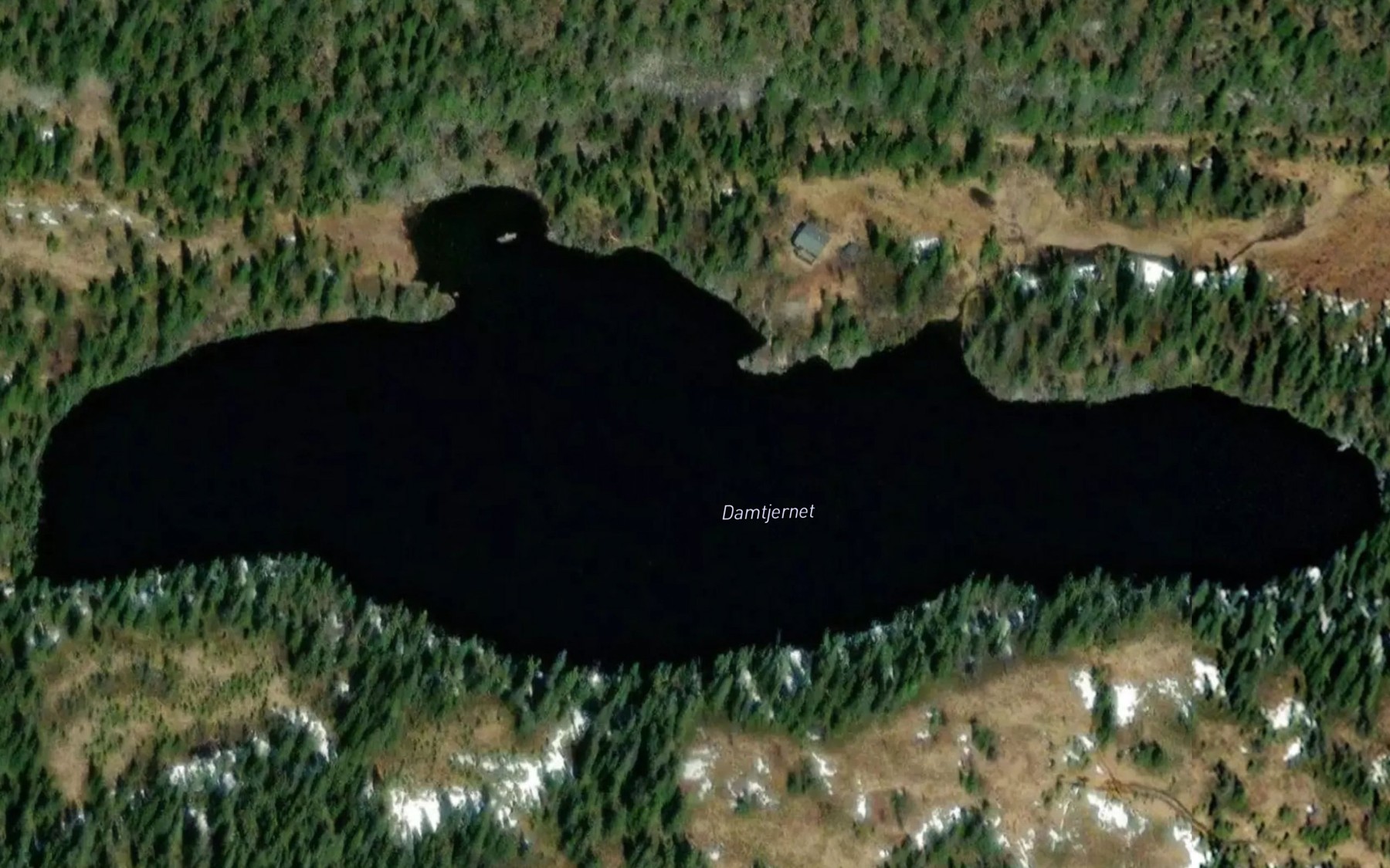 Satellite map of the Damtjernet