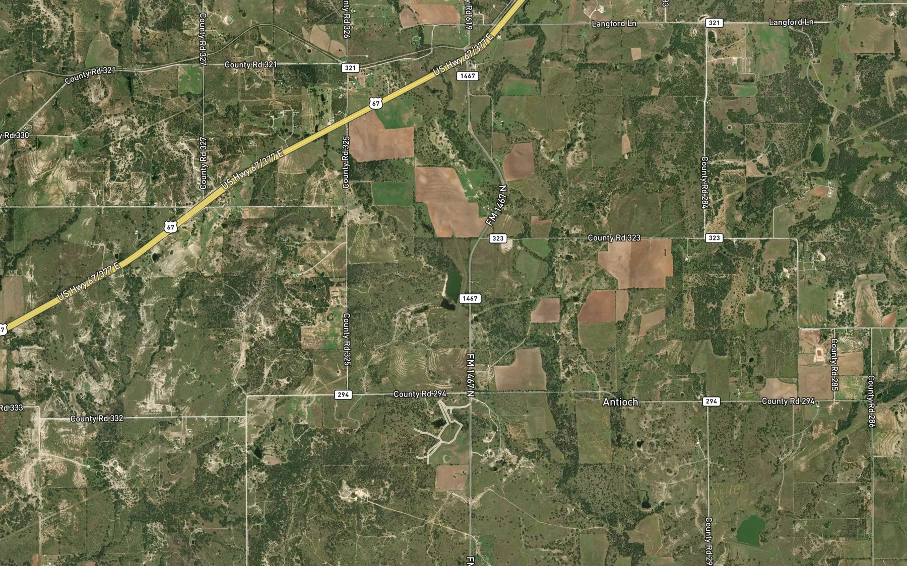 Satellite map of the Soil Conservation Service Site 6 Reservoir