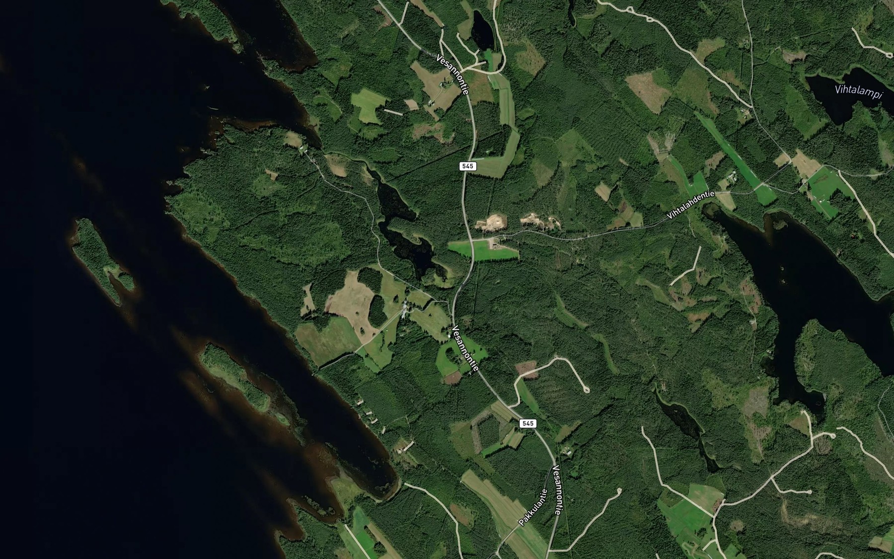 Satellite map of the Vaarapuro