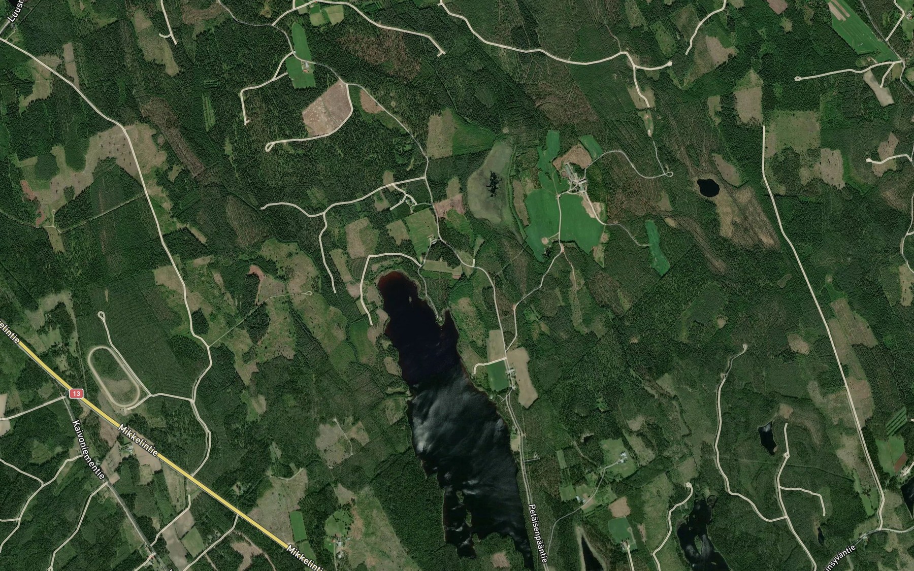 Satellite map of the Juonikoski