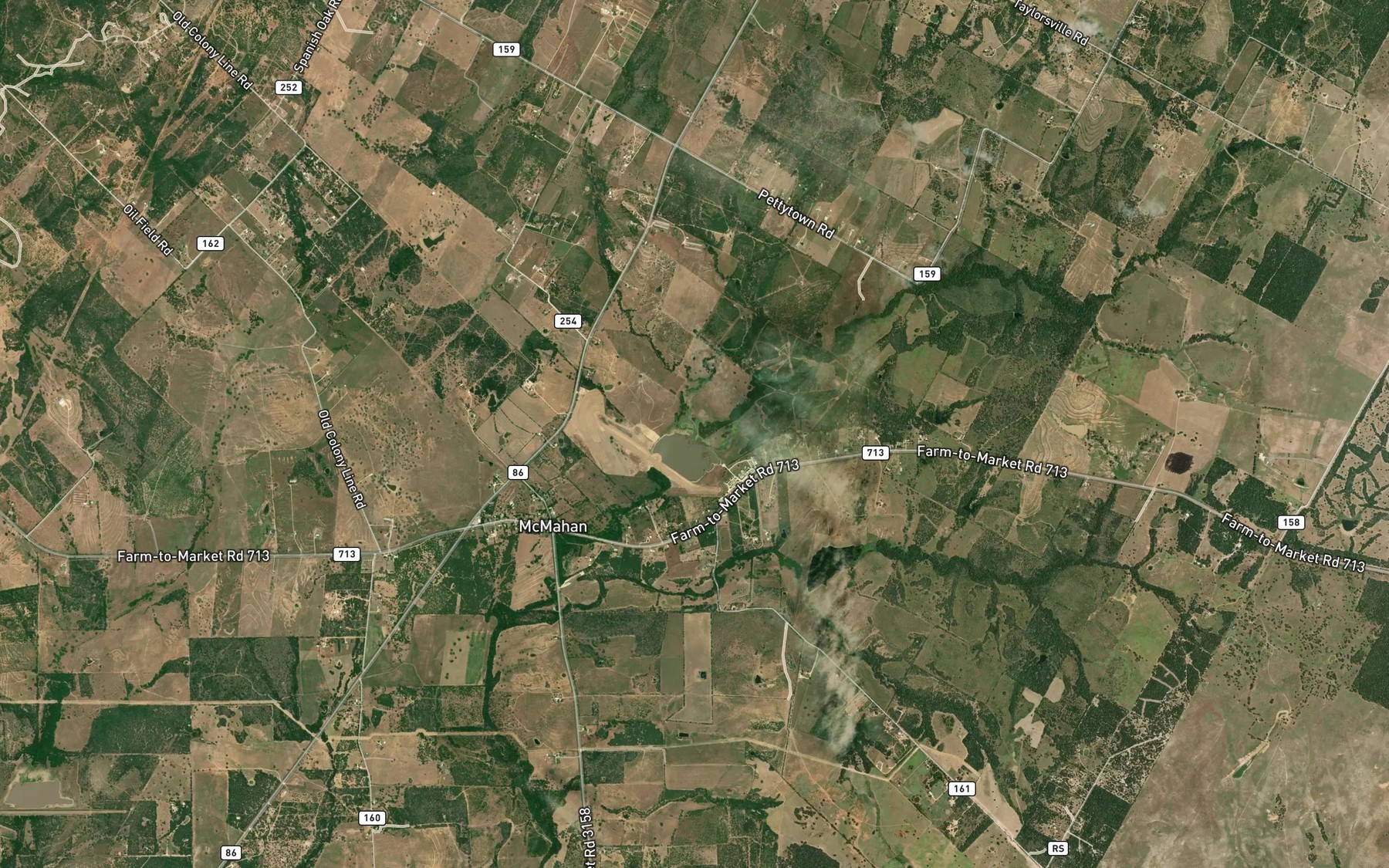 Satellite map of the Soil Conservation Service Site 28 Reservoir