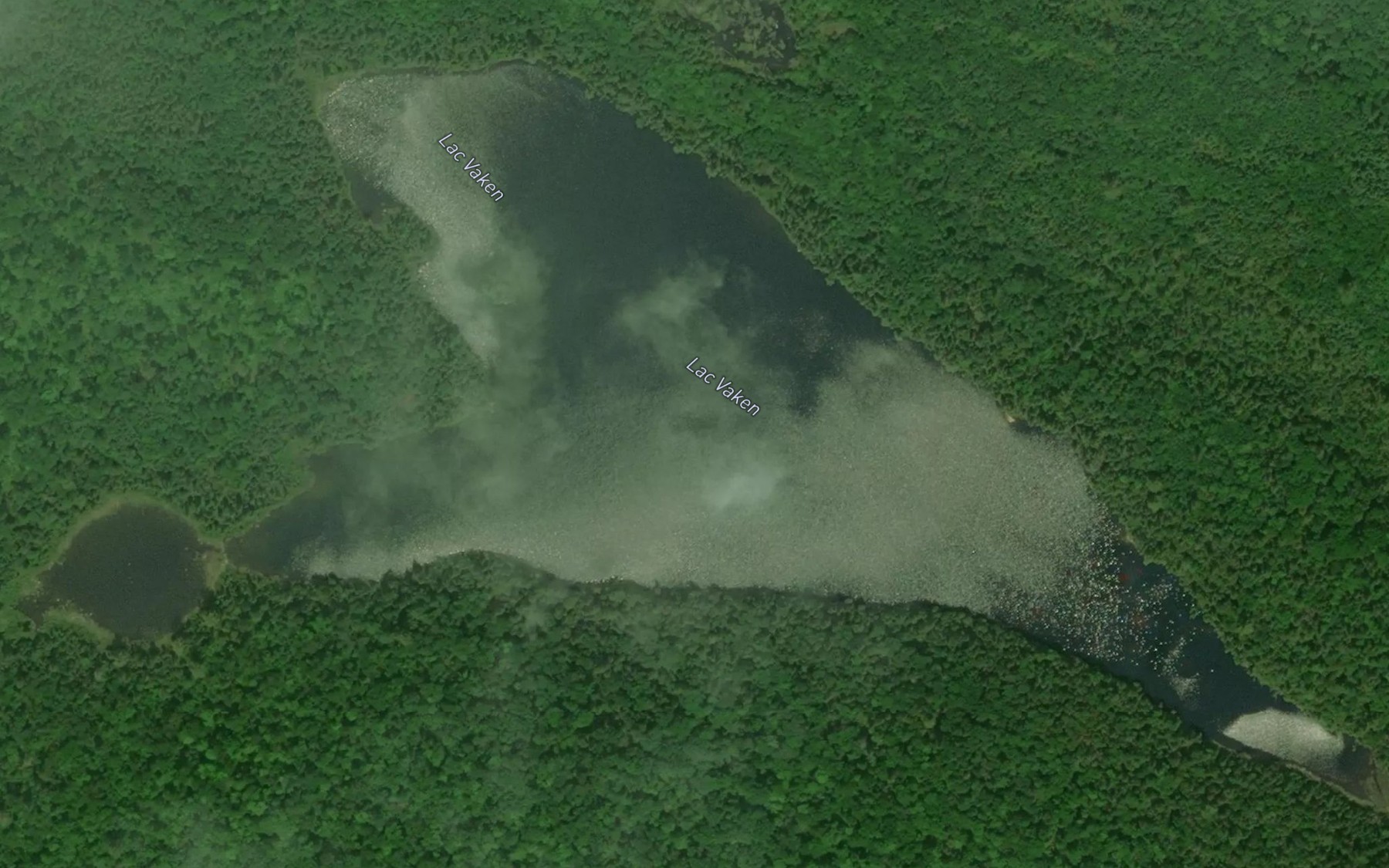 Satellite map of the Lac Vaken