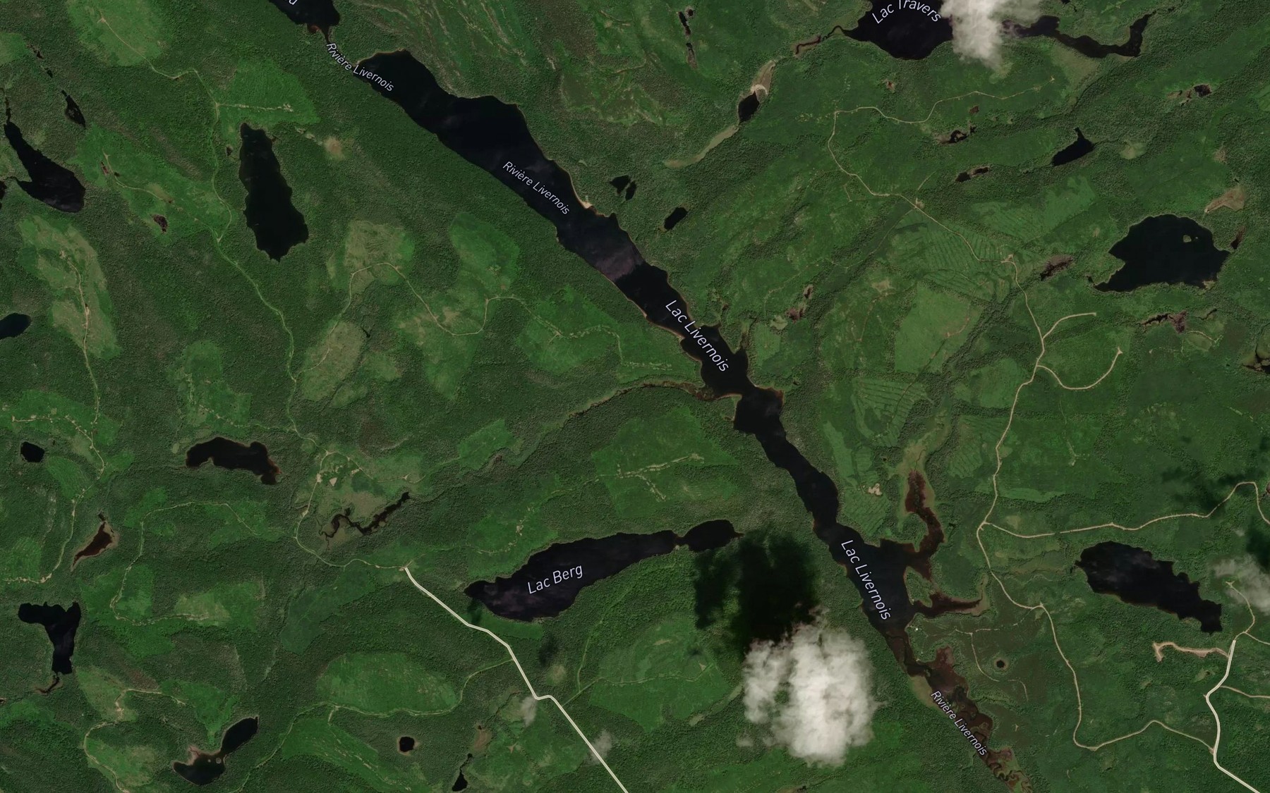 Satellite map of the Ruisseau Minister