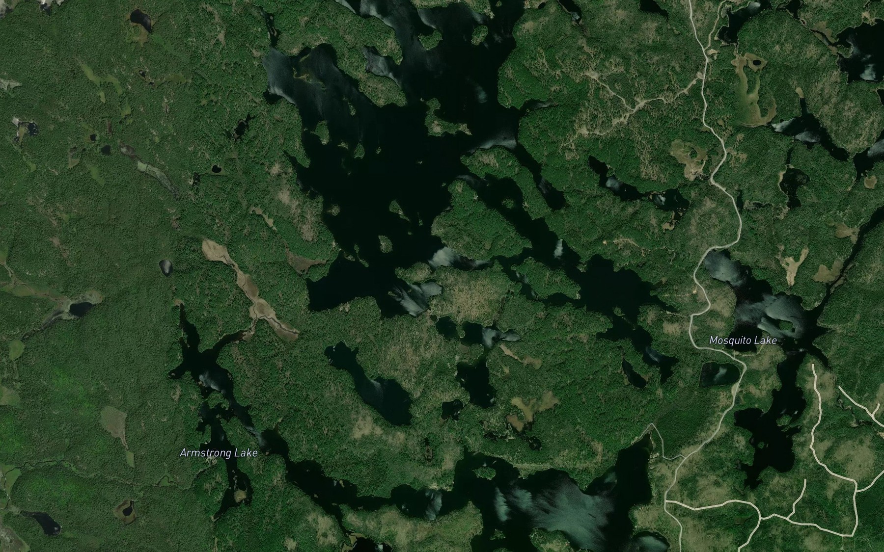 Satellite map of the Indian Bay