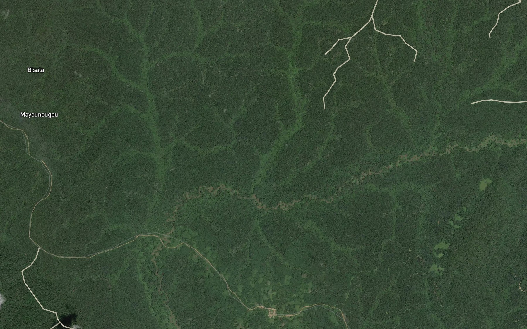 Satellite map of the Misala