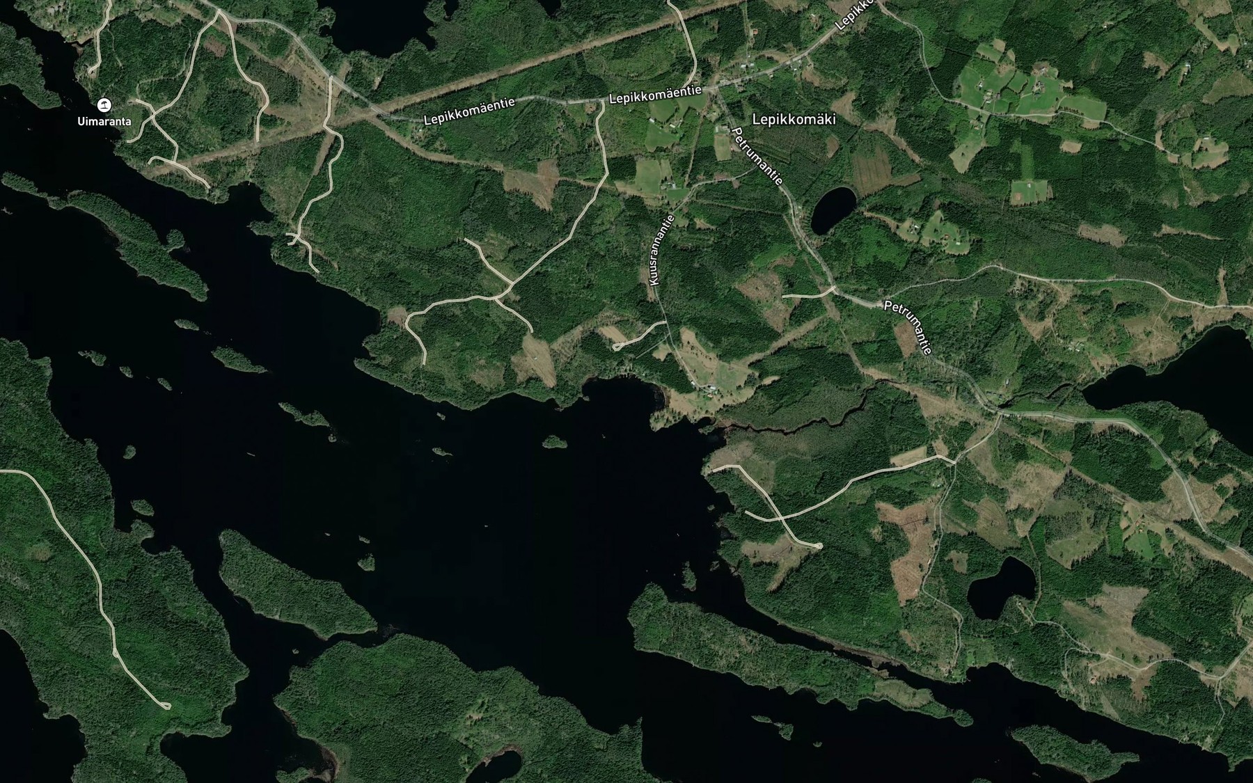 Satellite map of the Veitsilahti