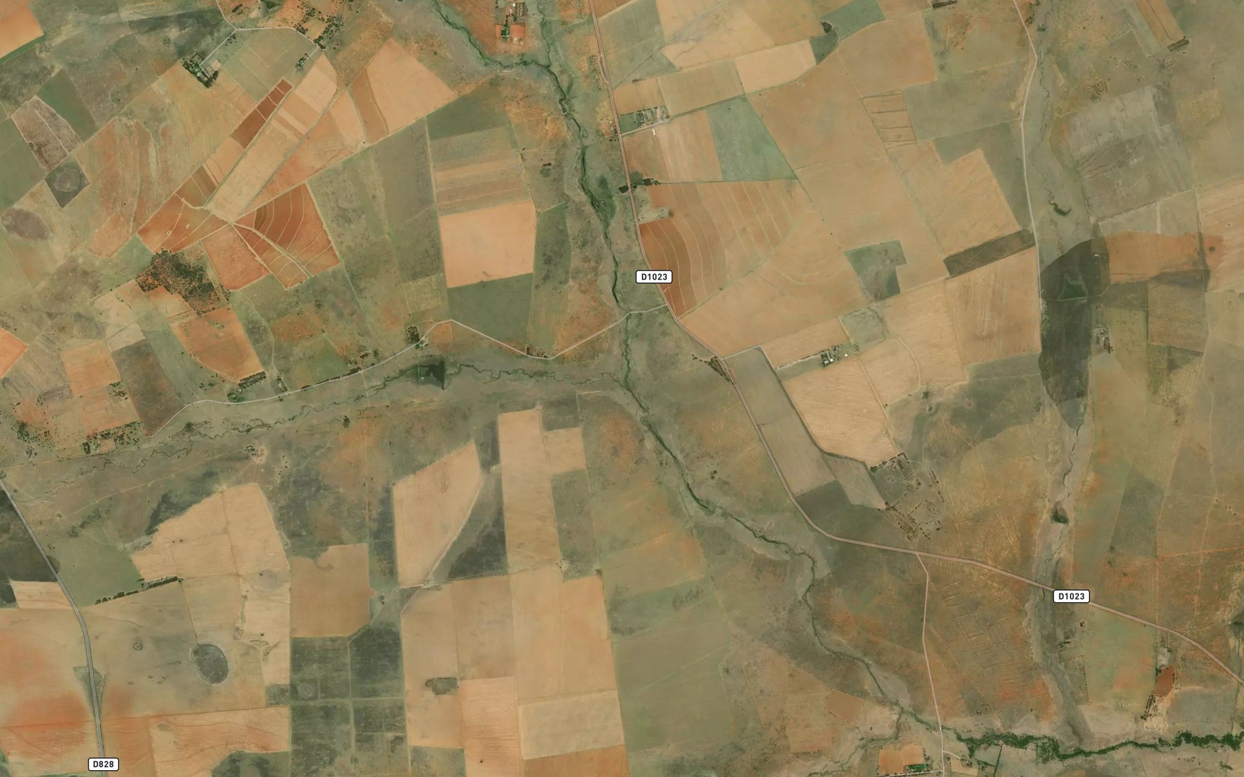 Satellite map of the Slypsteenspruit