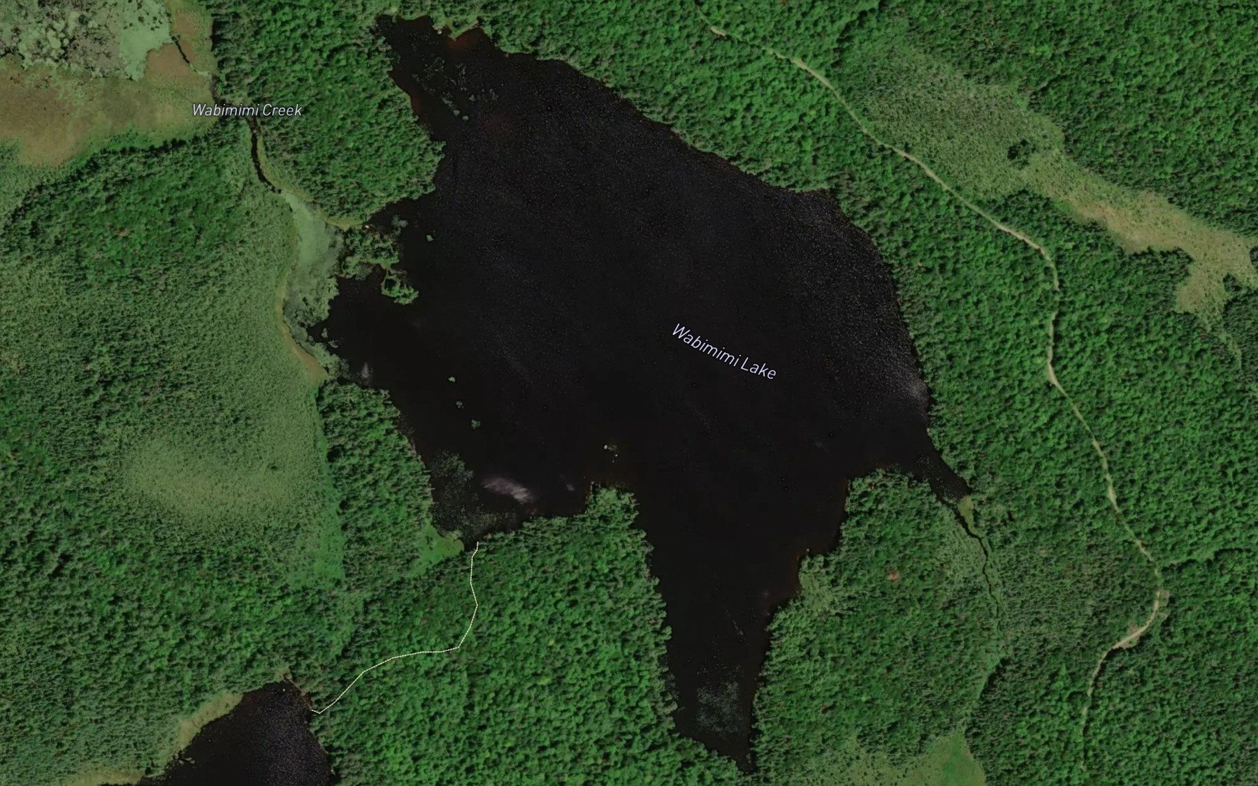 Satellite map of the Wabimimi Lake