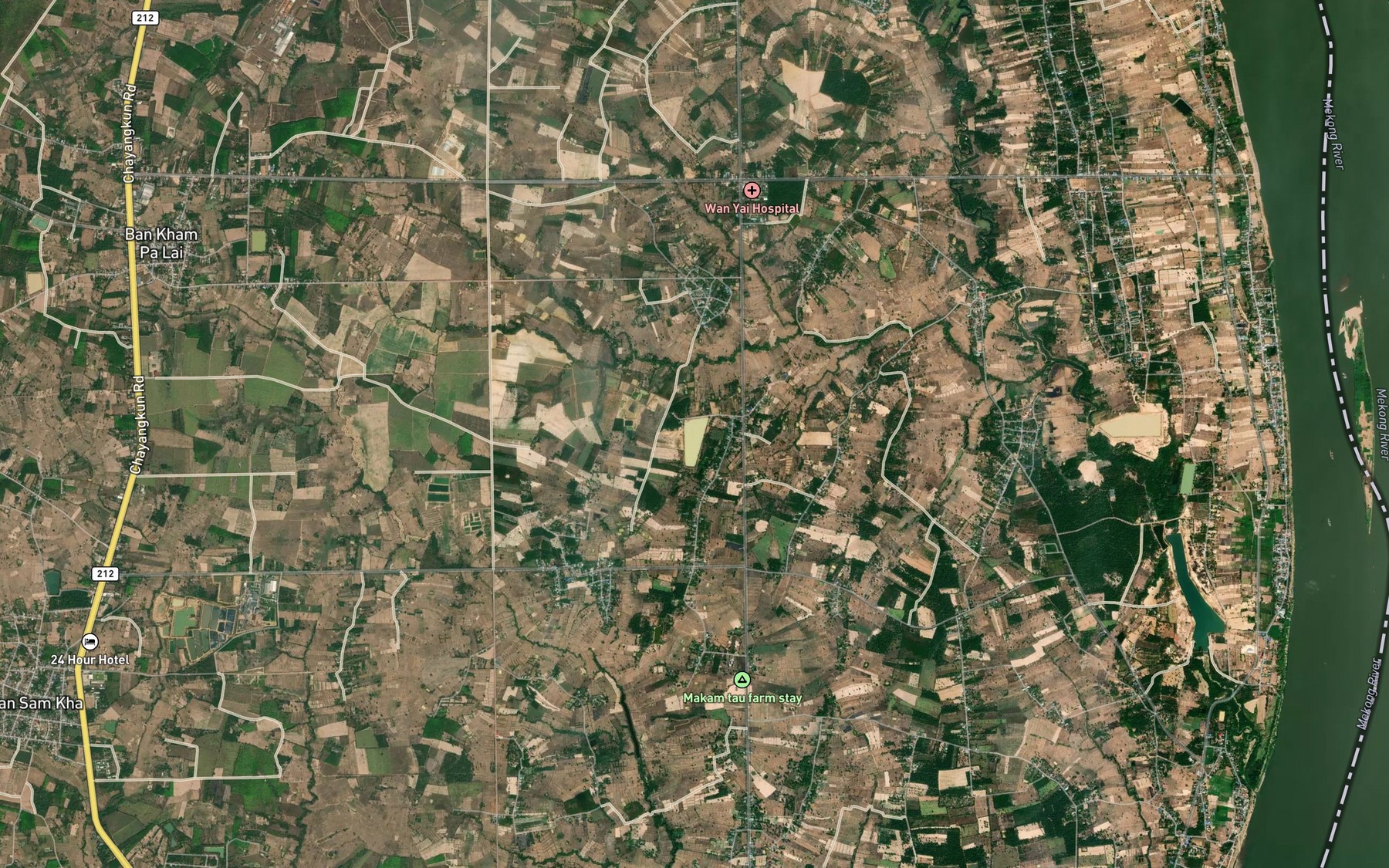 Satellite map of the Ang Kep Nam Huai Khu Din