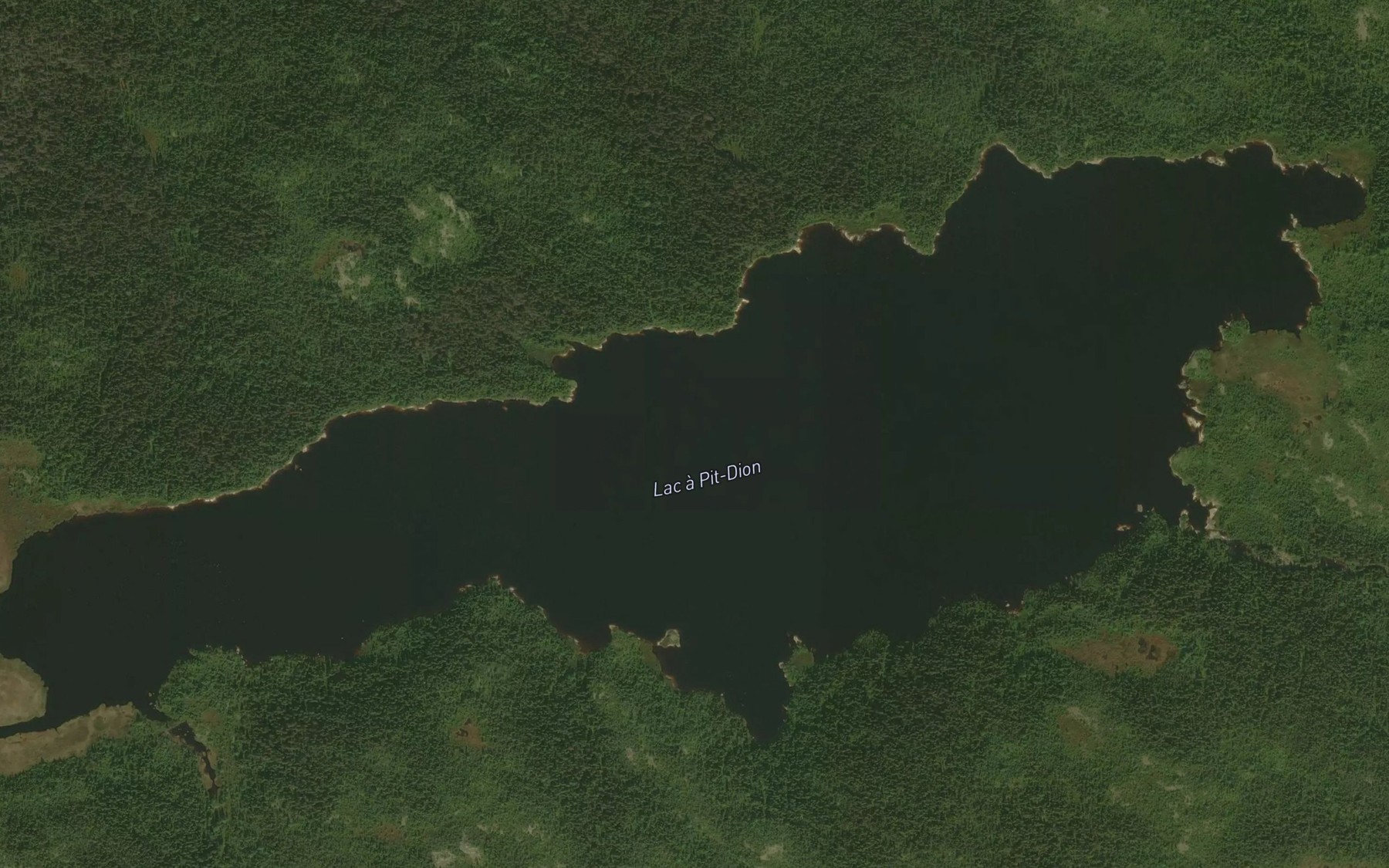 Satellite map of the Lac a Pit-Dion