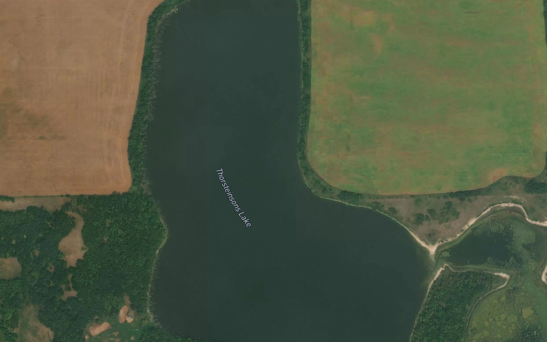 Satellite map of the Thorsteinsons Lake