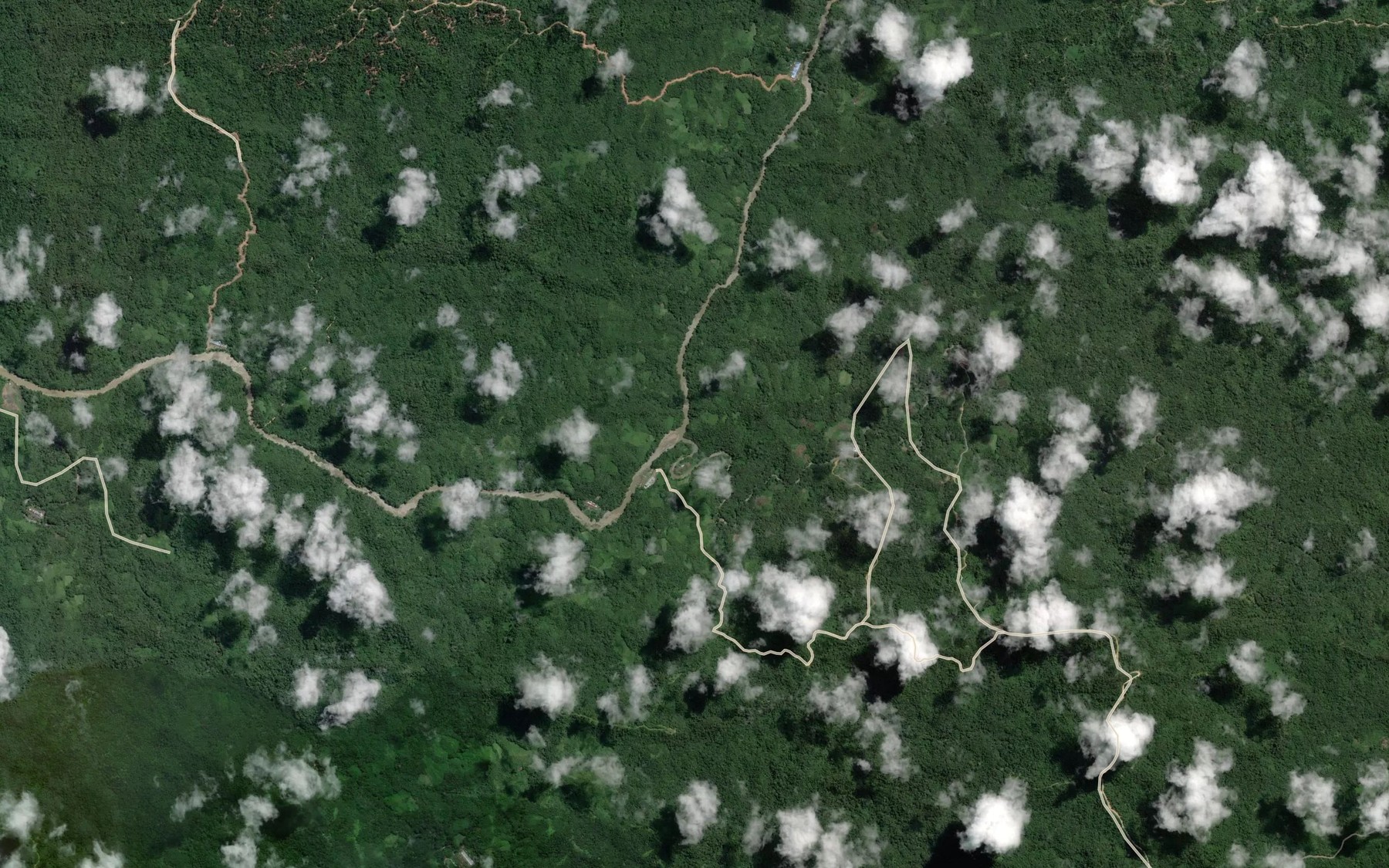 Satellite map of the Sungai Setentang
