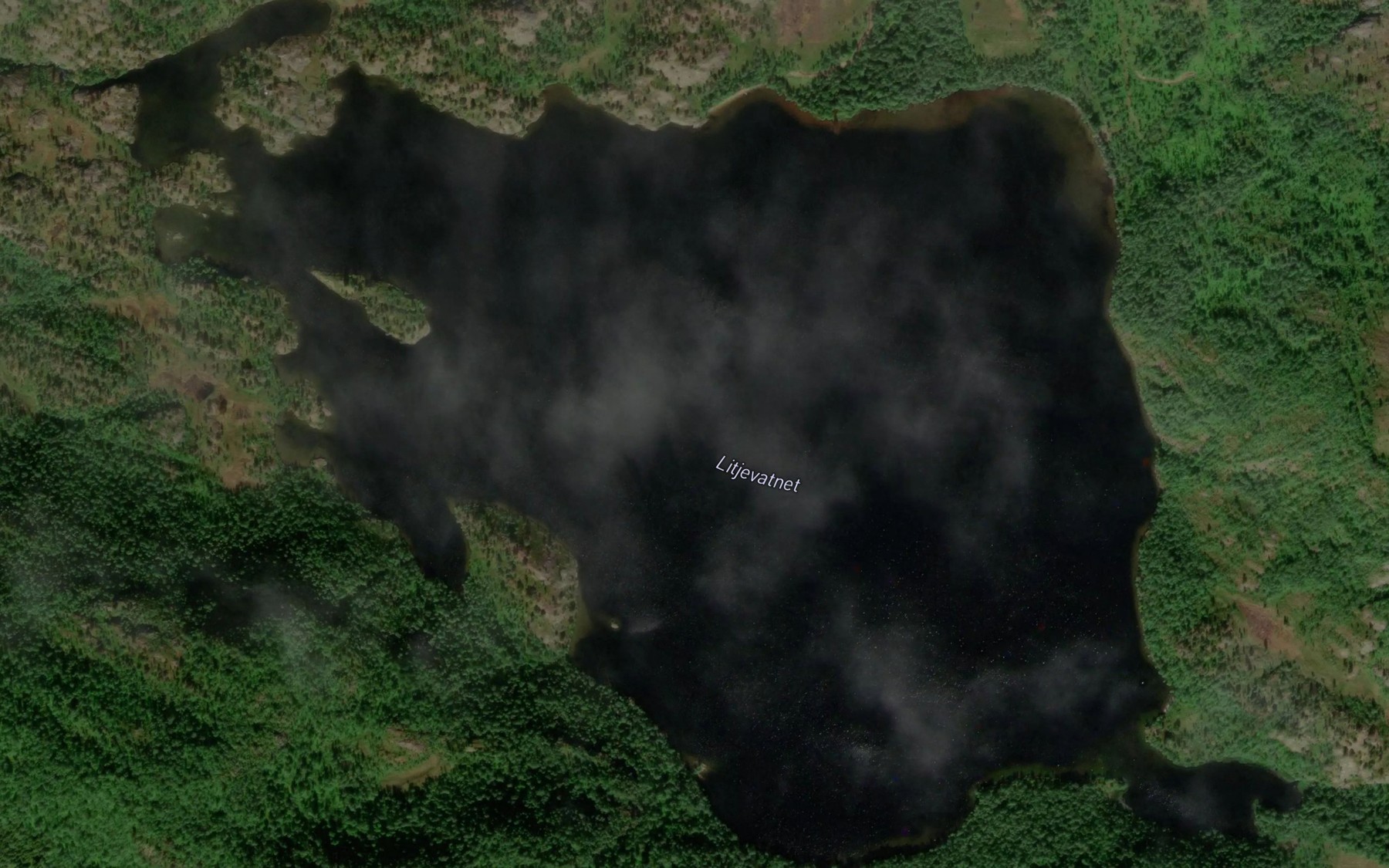 Satellite map of the Litlvatnet