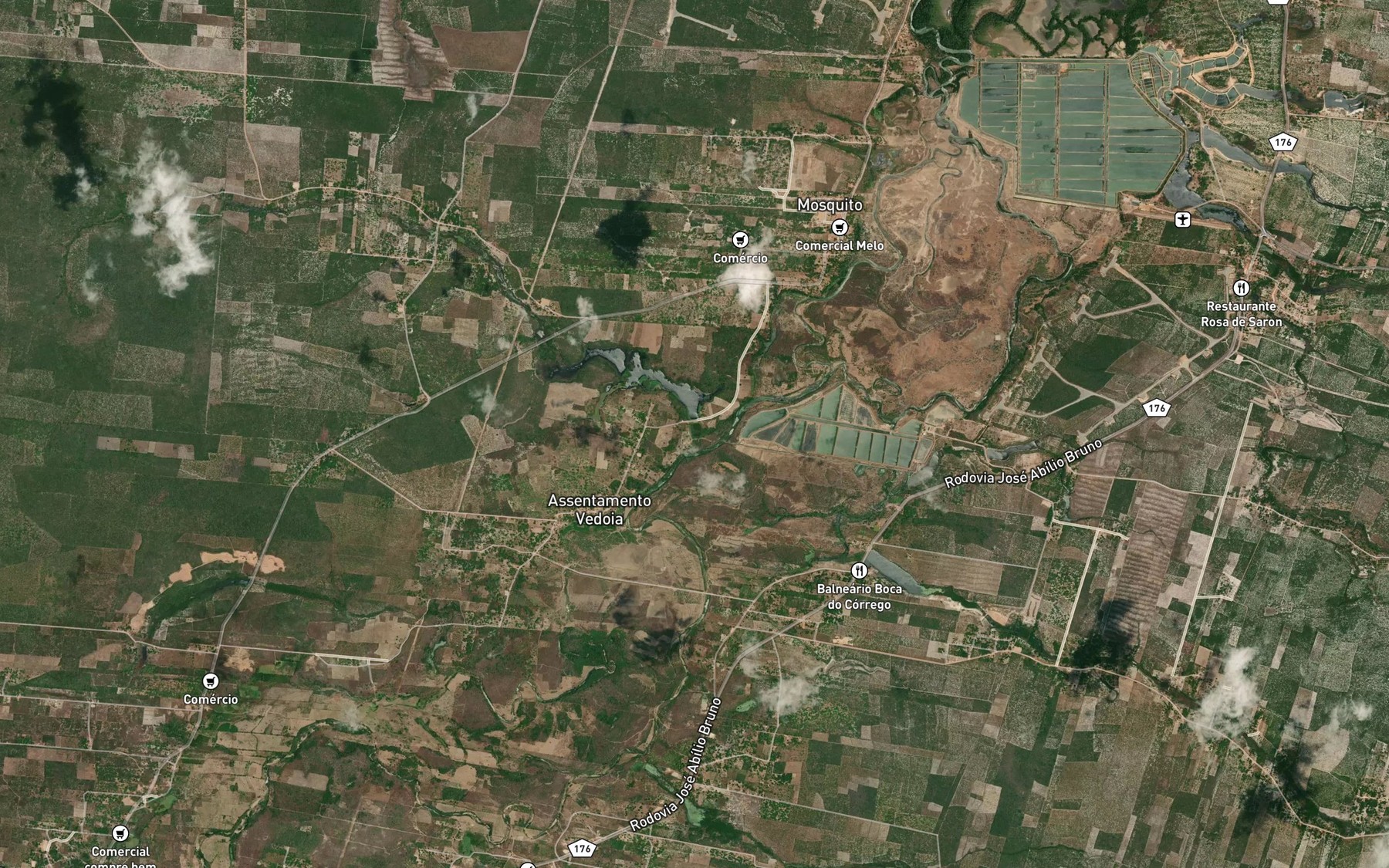 Satellite map of the Corrego do Paulo