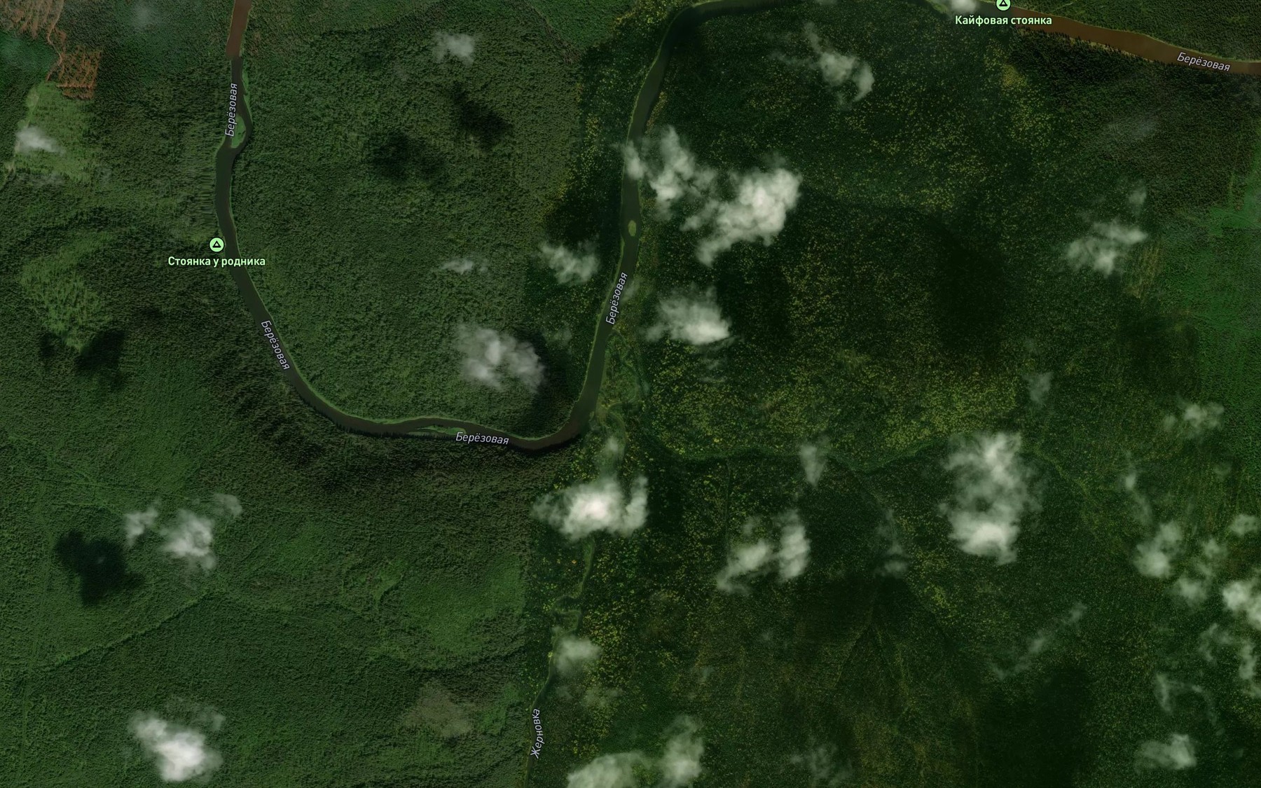 Satellite map of the Zhernovka