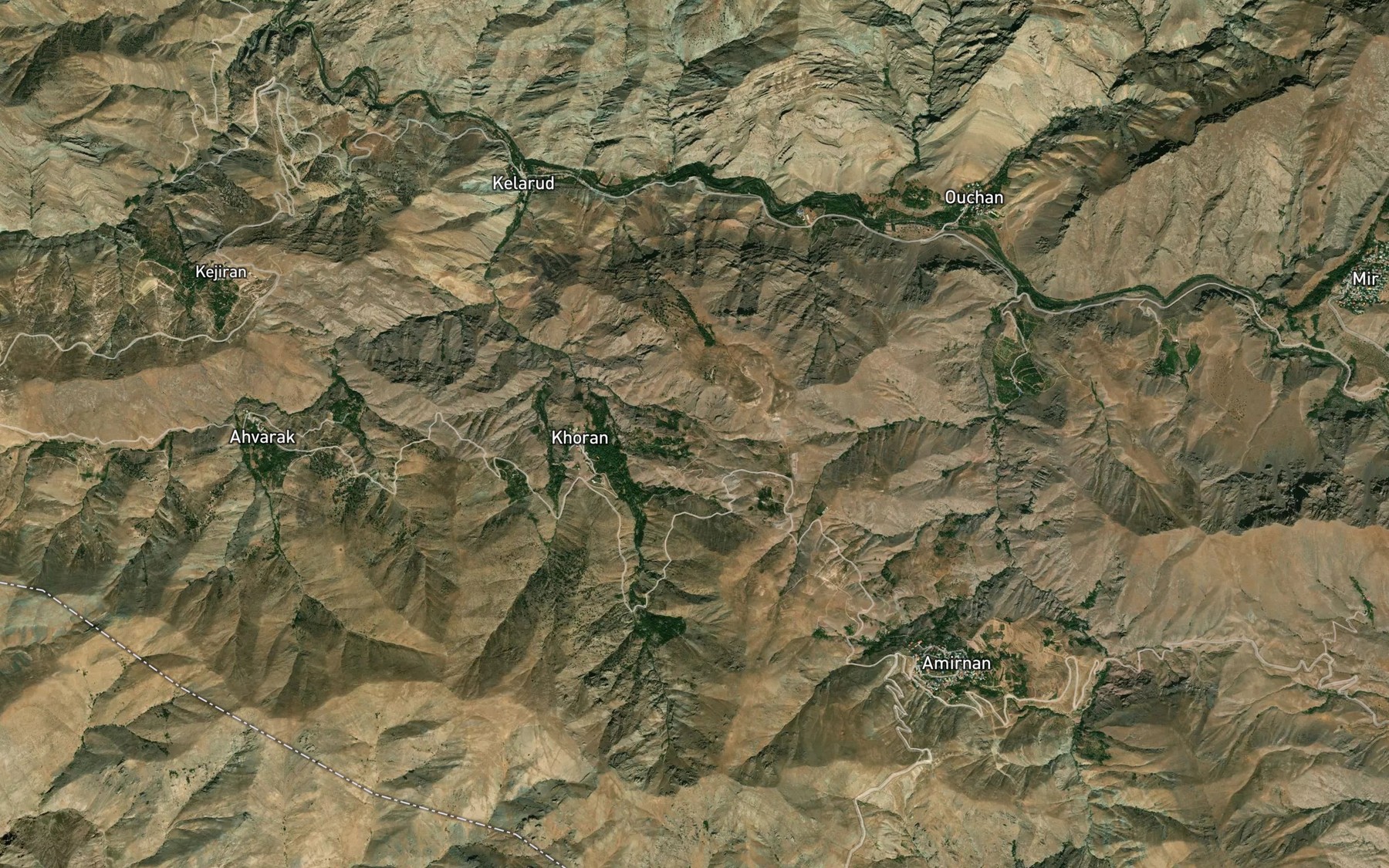 Satellite map of the Cheshmeh-ye Kalam Kan