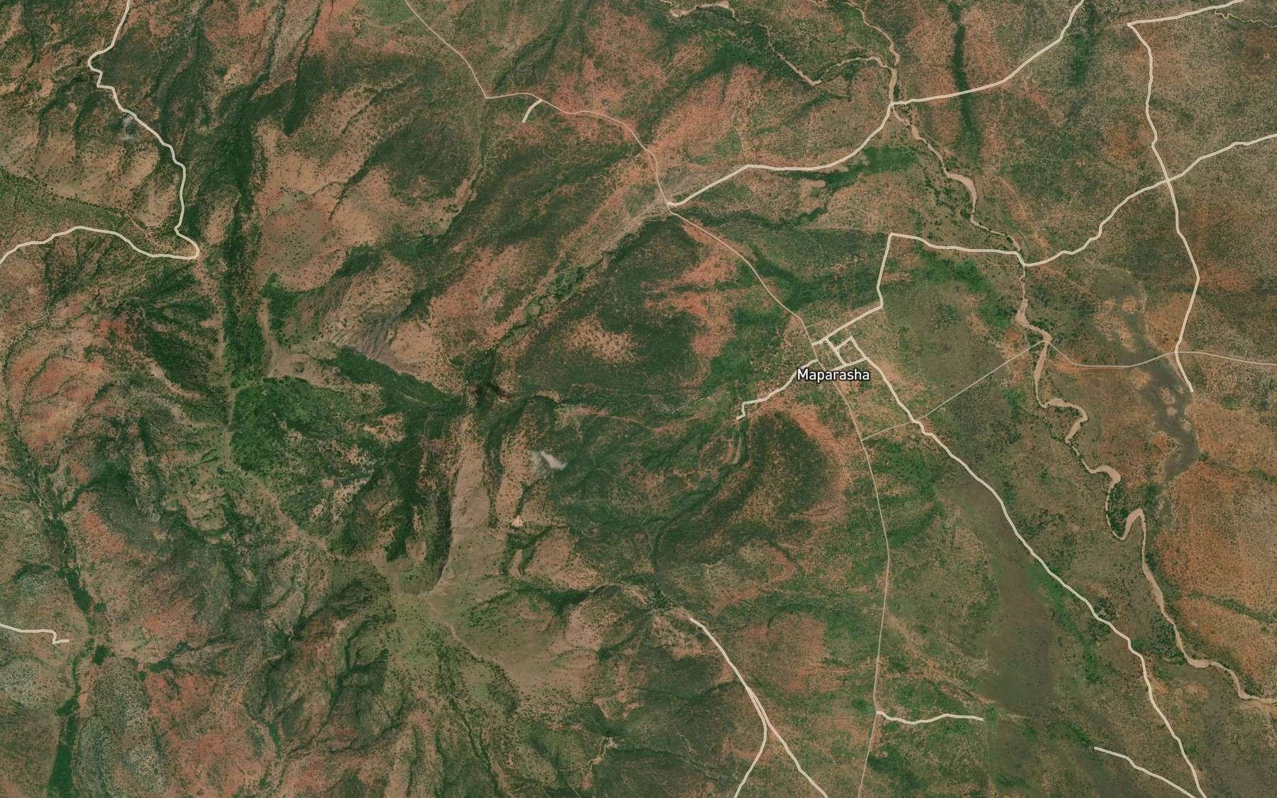 Satellite map of the Olchorro Olmeleliani