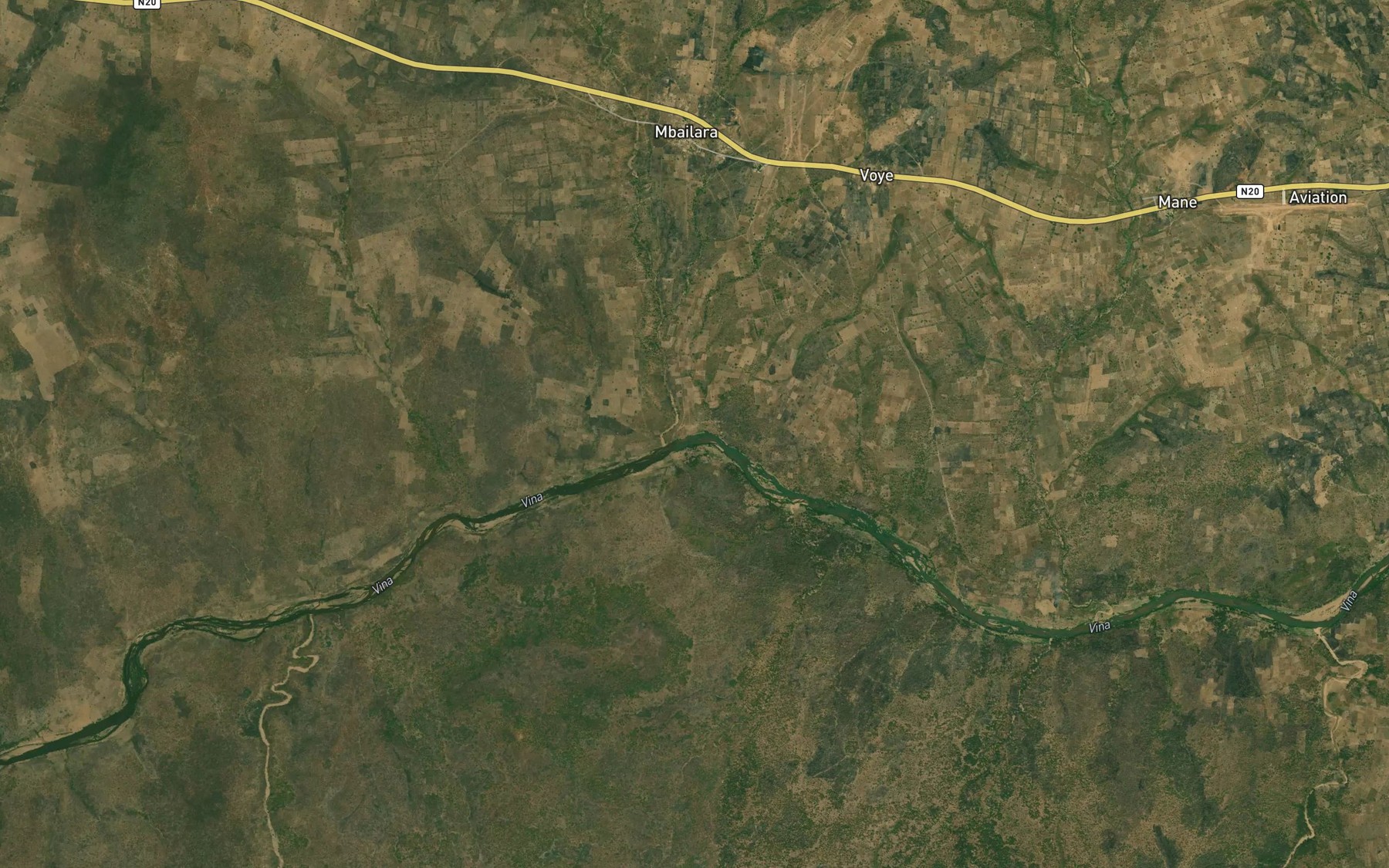 Satellite map of the Tay