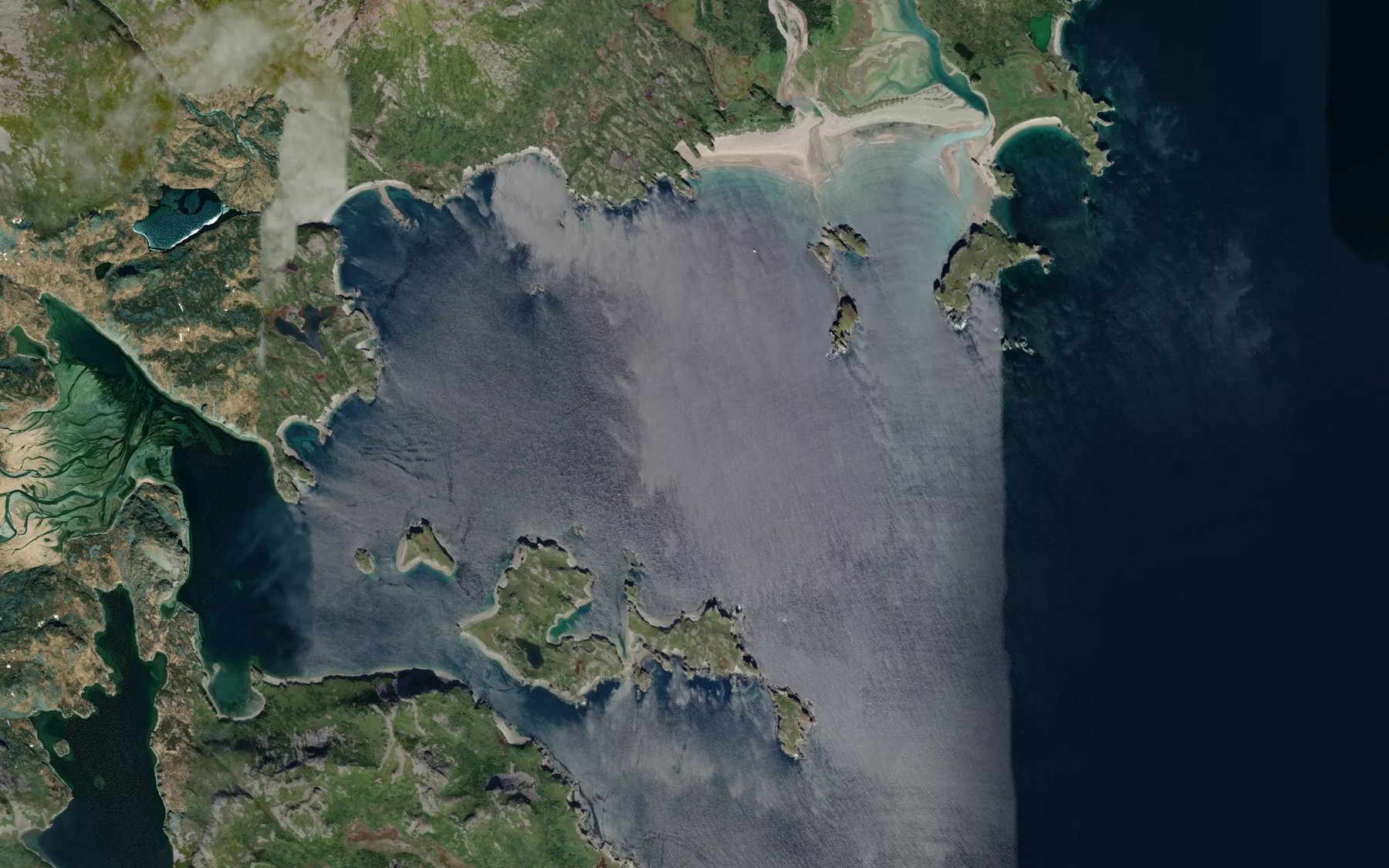 Satellite map of the Agripina Bay