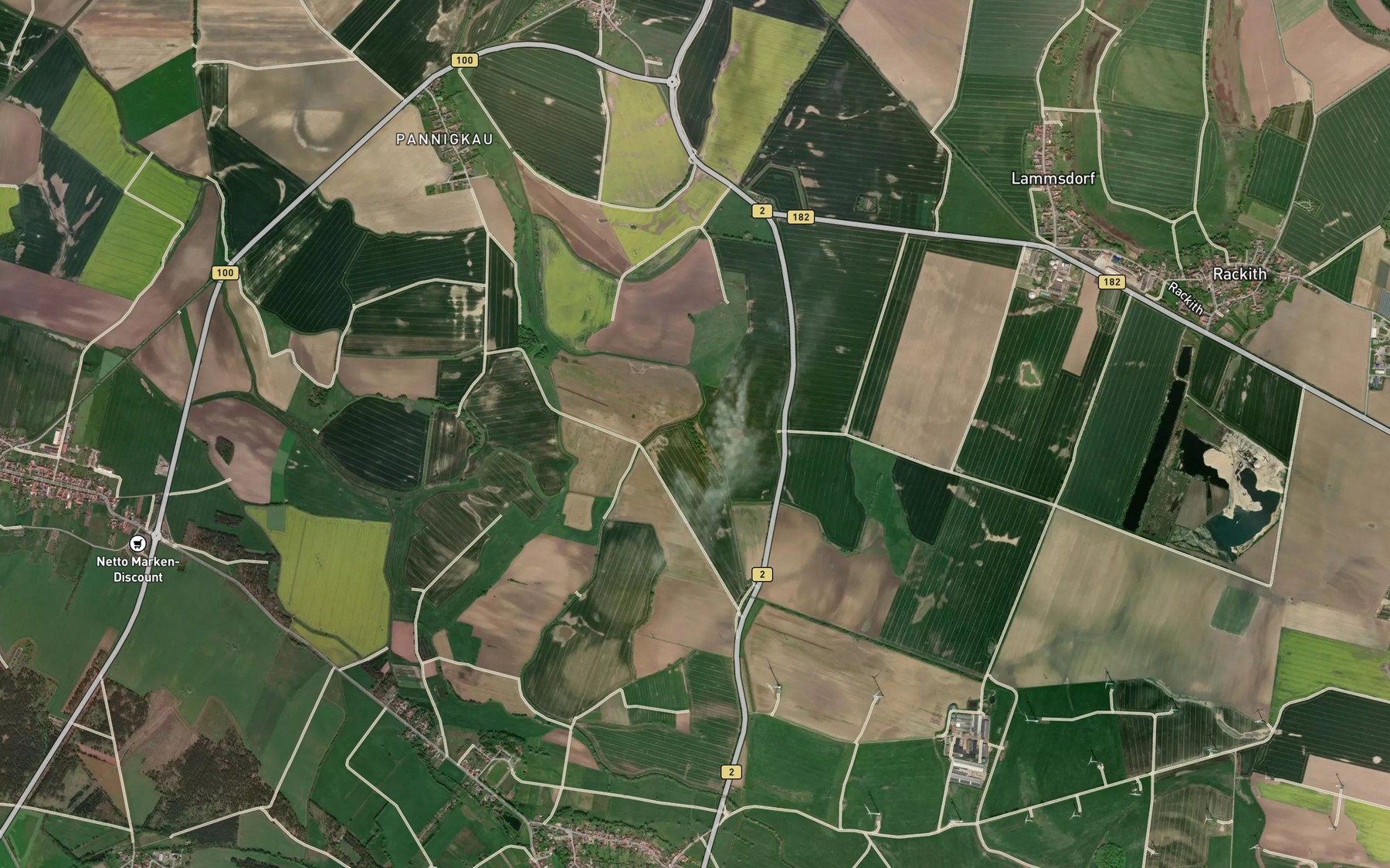 Satellite map of the Landwehr