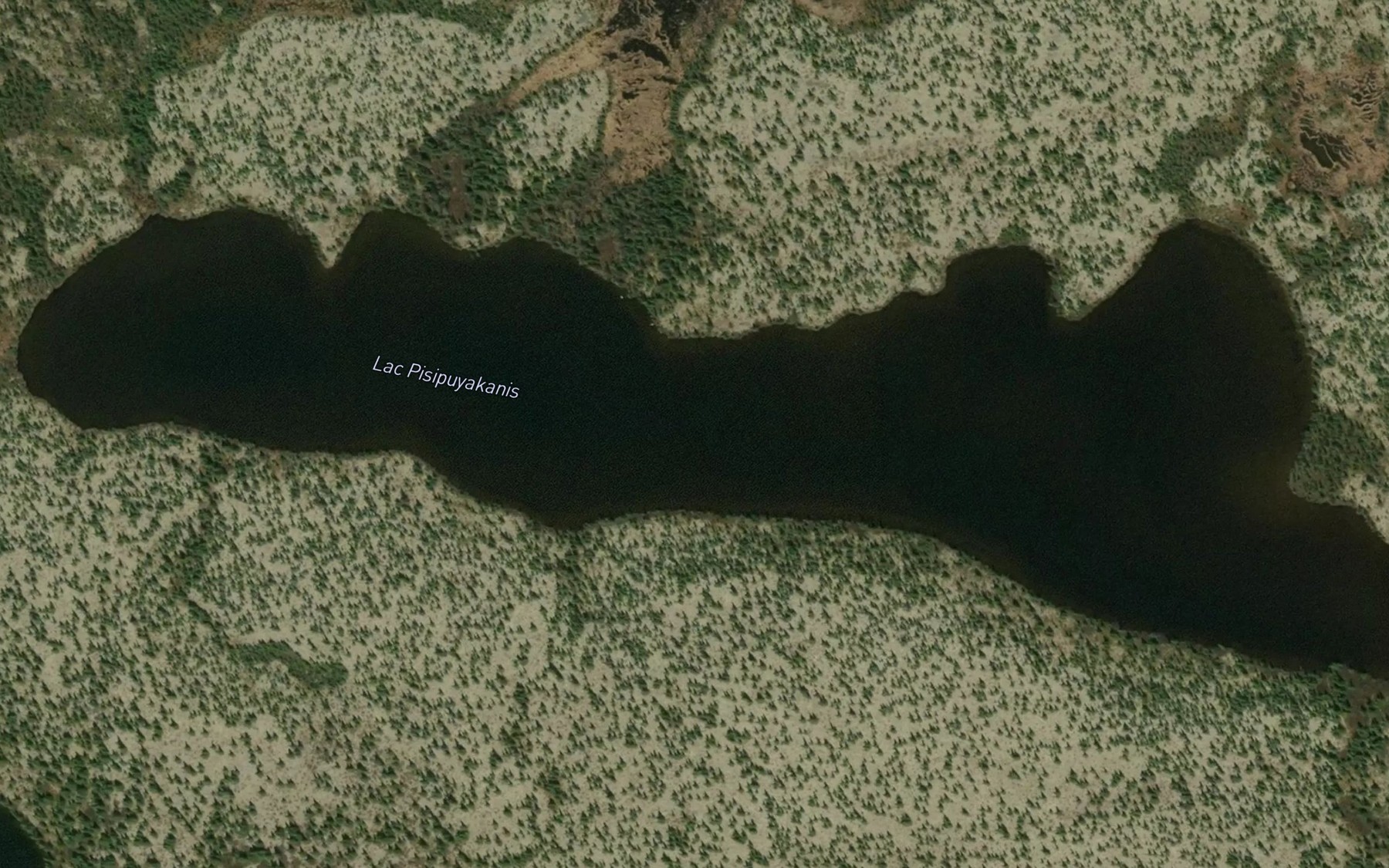 Satellite map of the Lac Pisipuyakanis