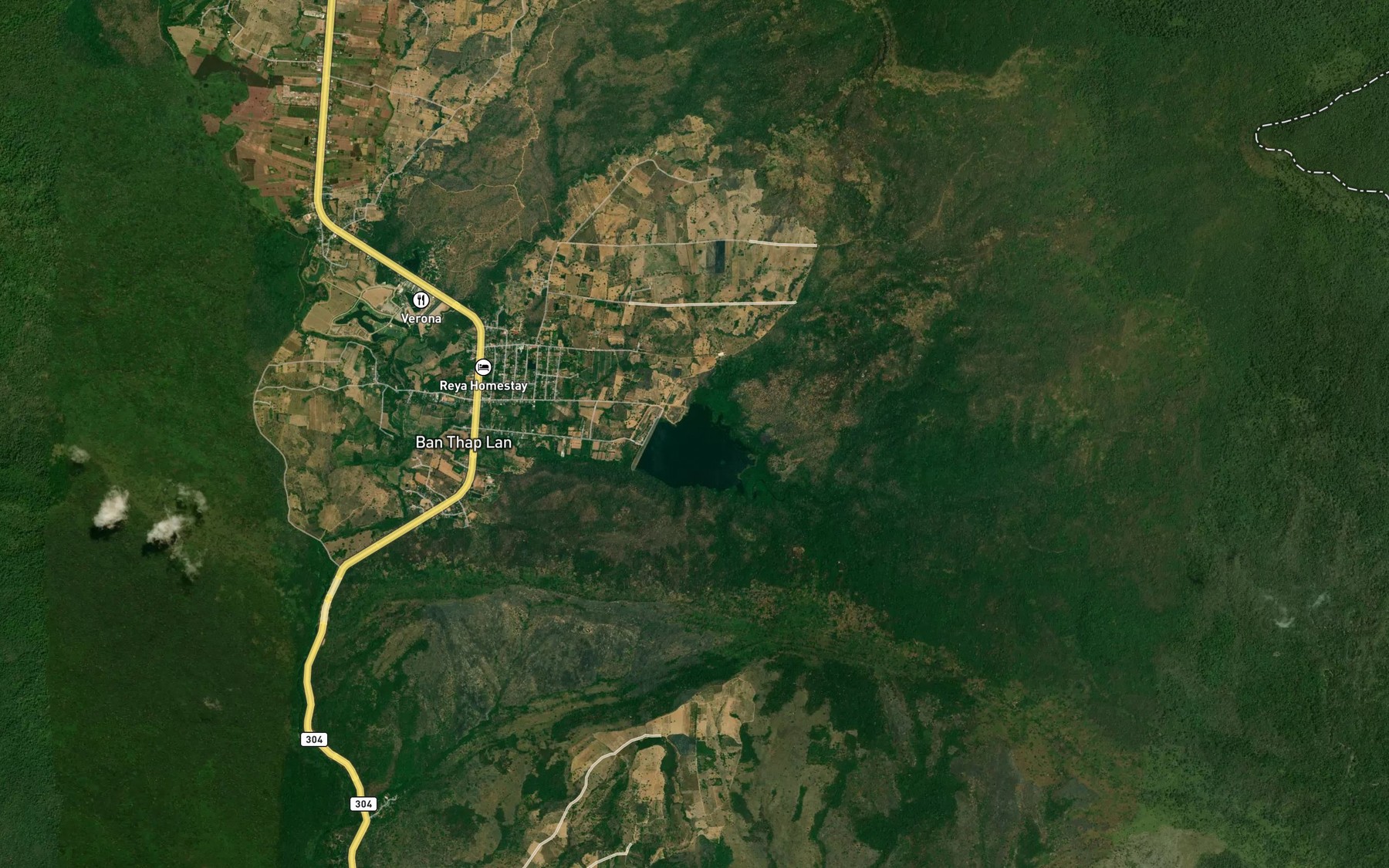 Satellite map of the Ang Kep Nam Thap Lan