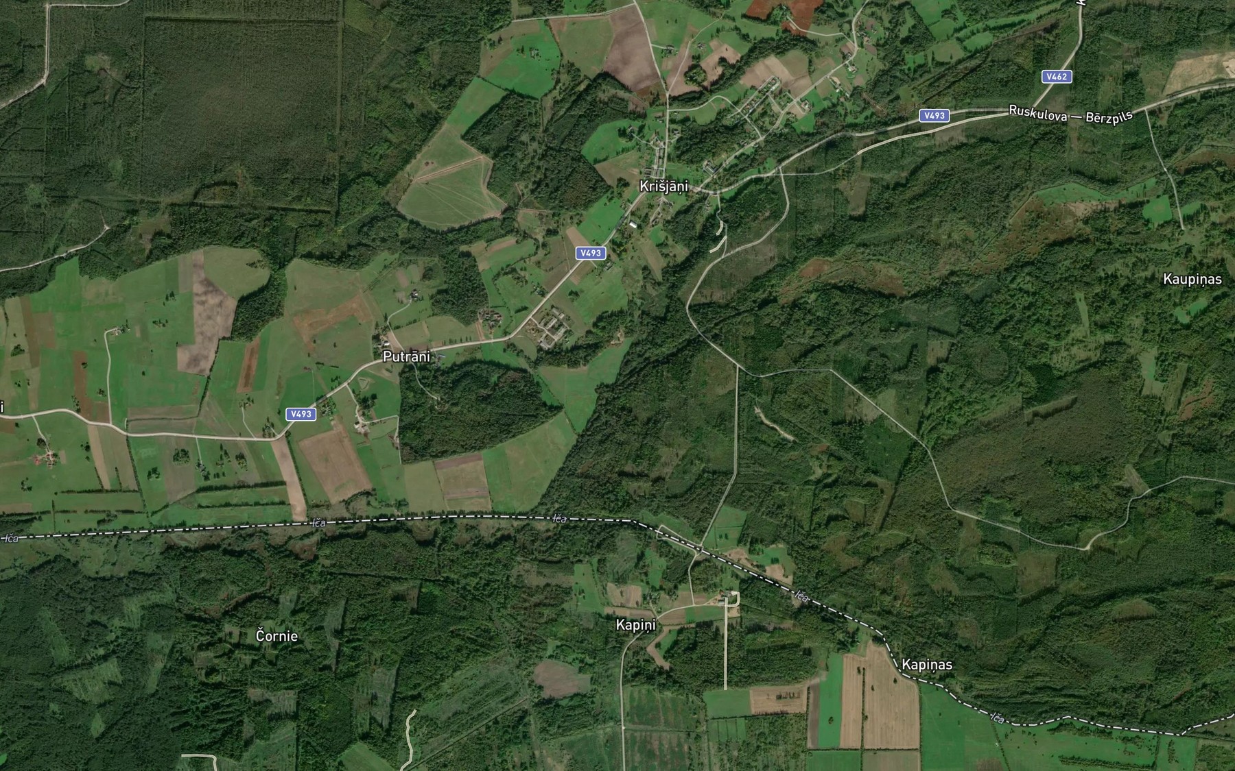 Satellite map of the Diuksupe