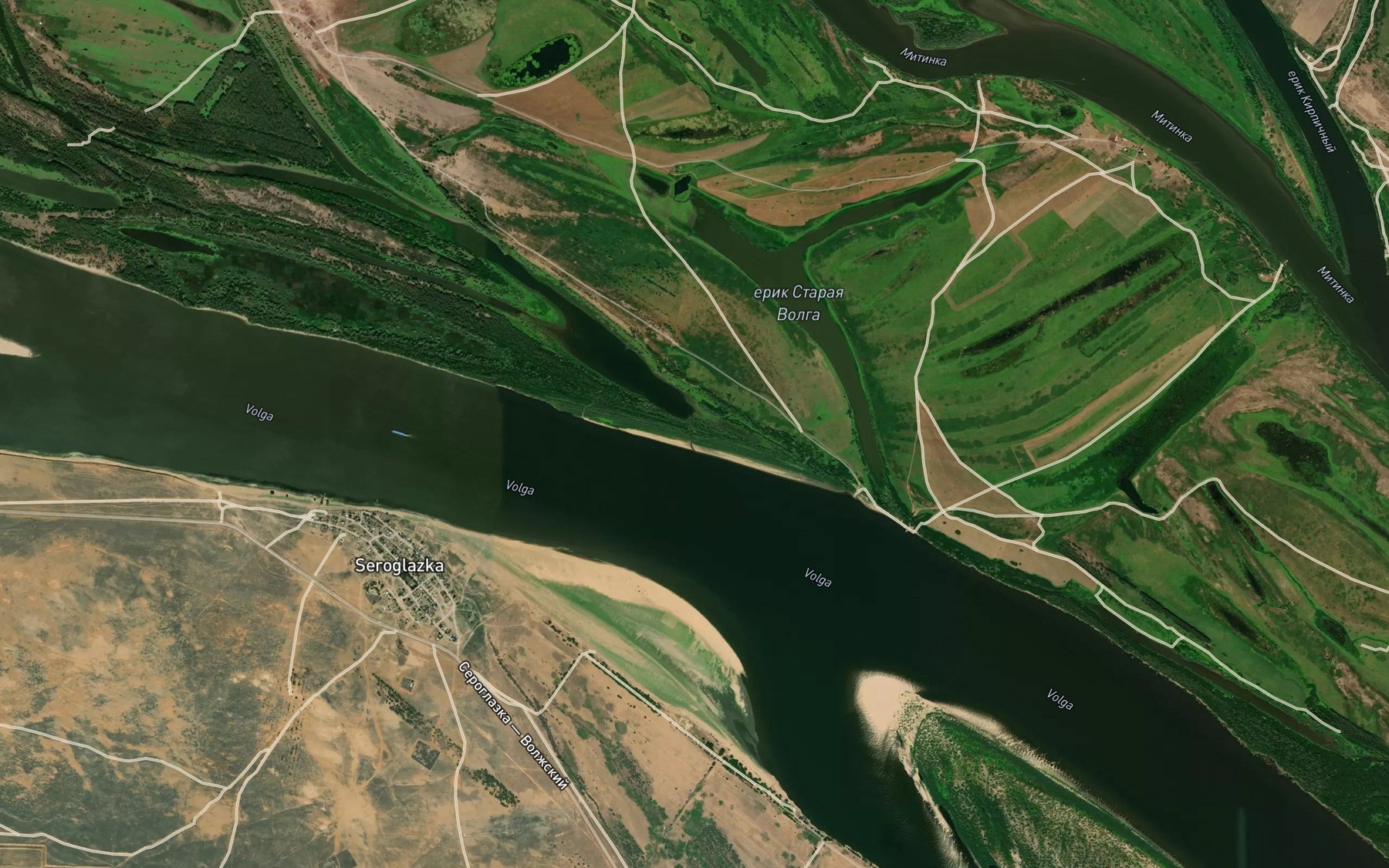 Satellite map of the Yerik Dragunka