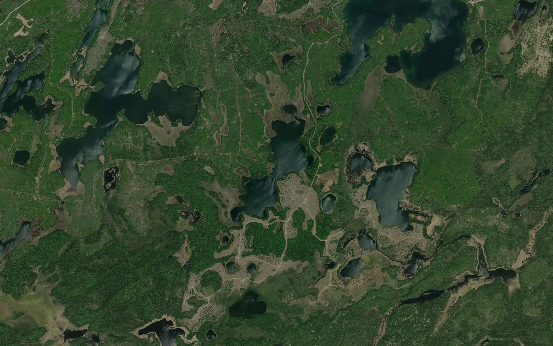 Satellite map of the York Lake