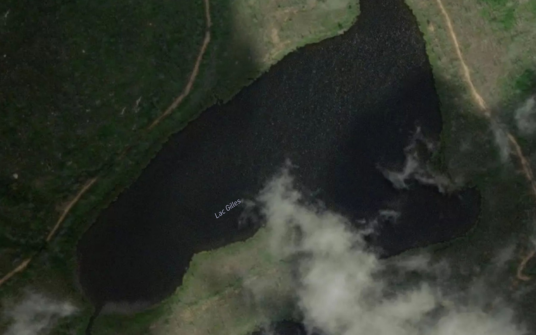 Satellite map of the Lac Gilles