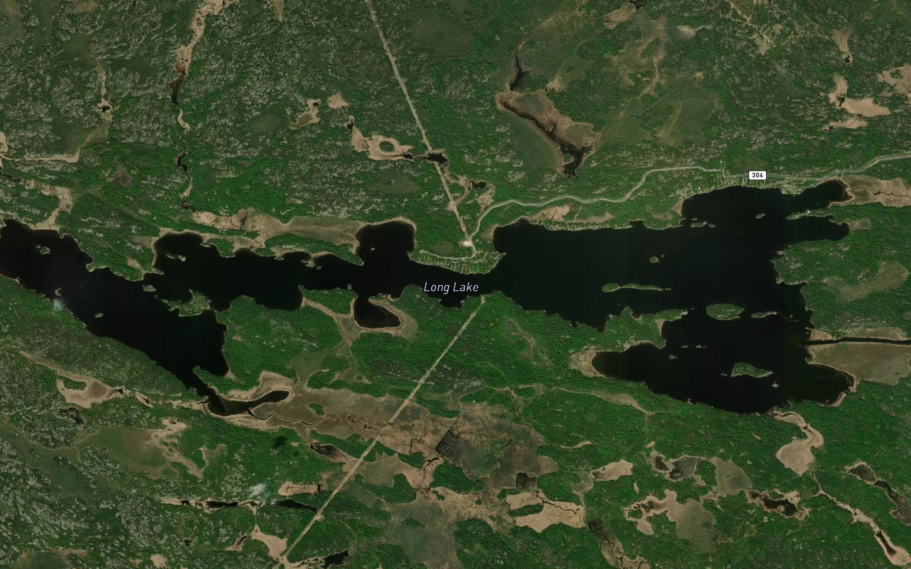 Satellite map of the The Narrows