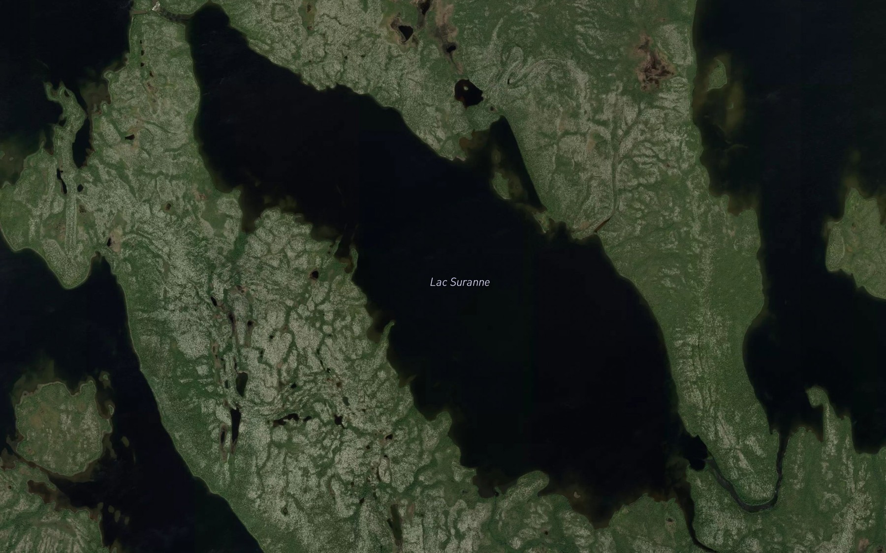 Satellite map of the Lac Suranne