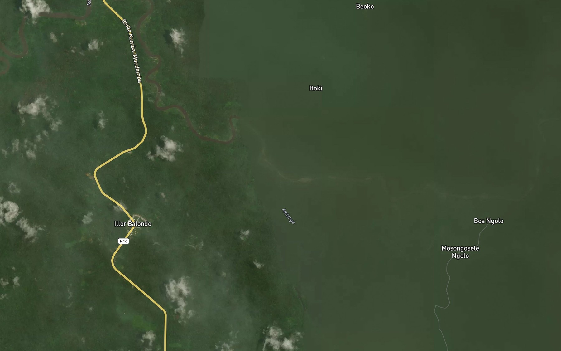 Satellite map of the Nyangorobe