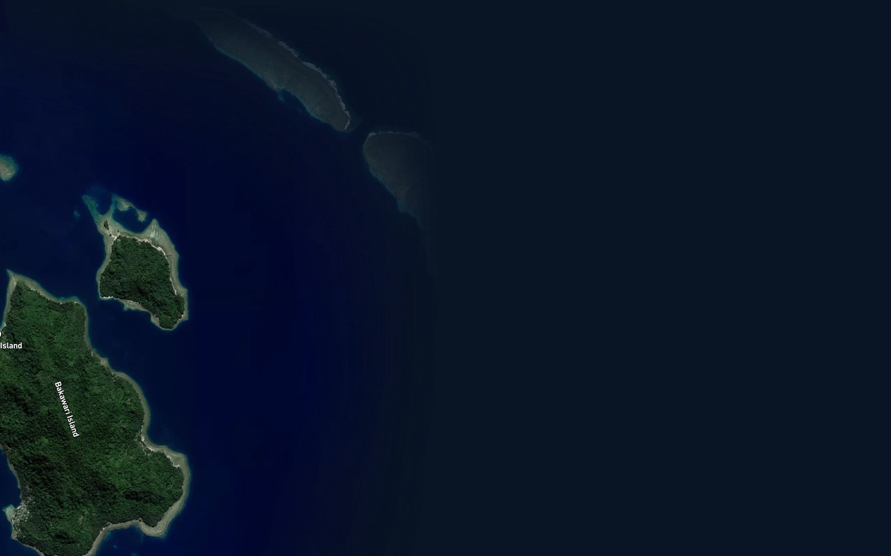 Satellite map of the Gero Reef
