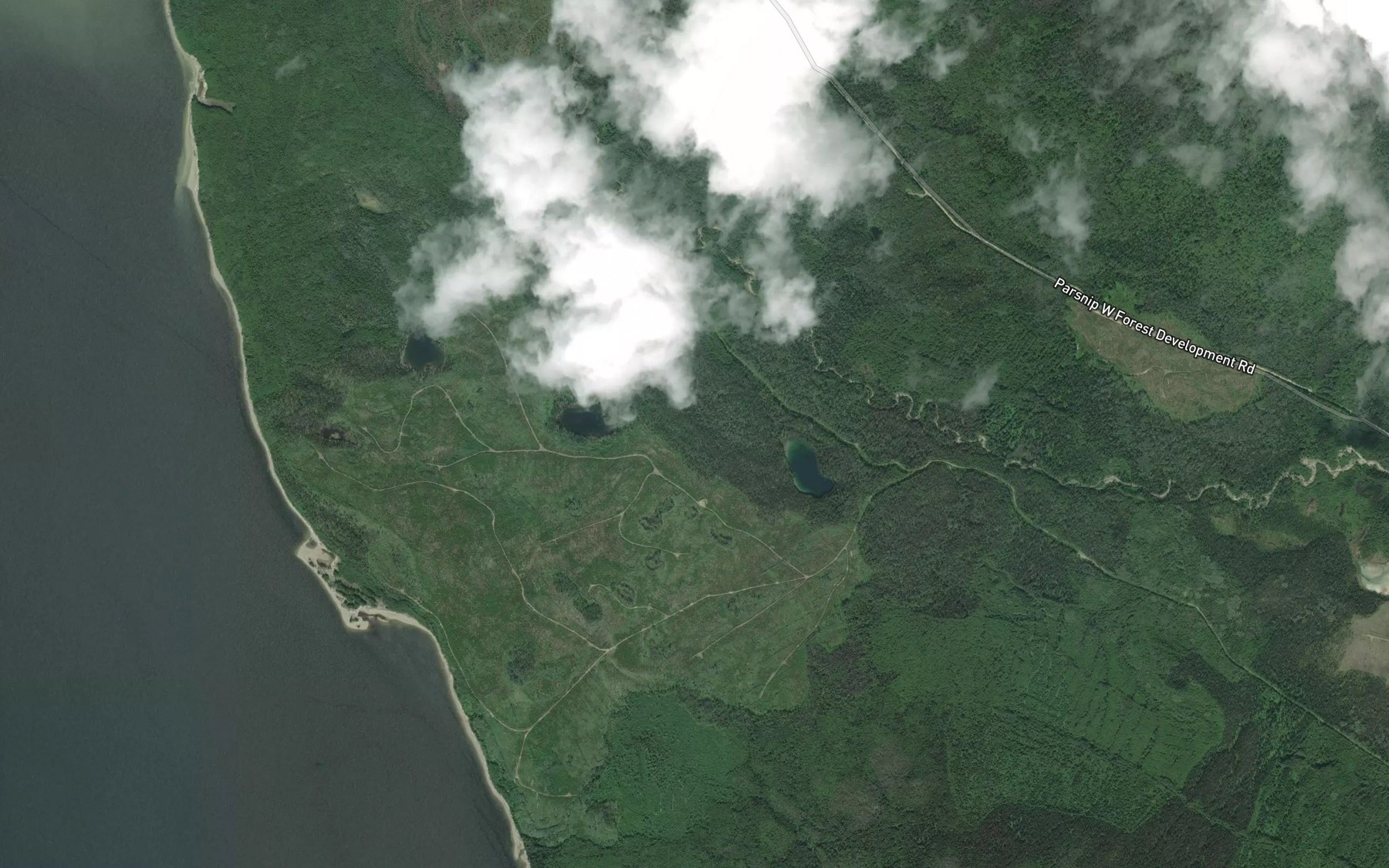 Satellite map of the Weston Creek