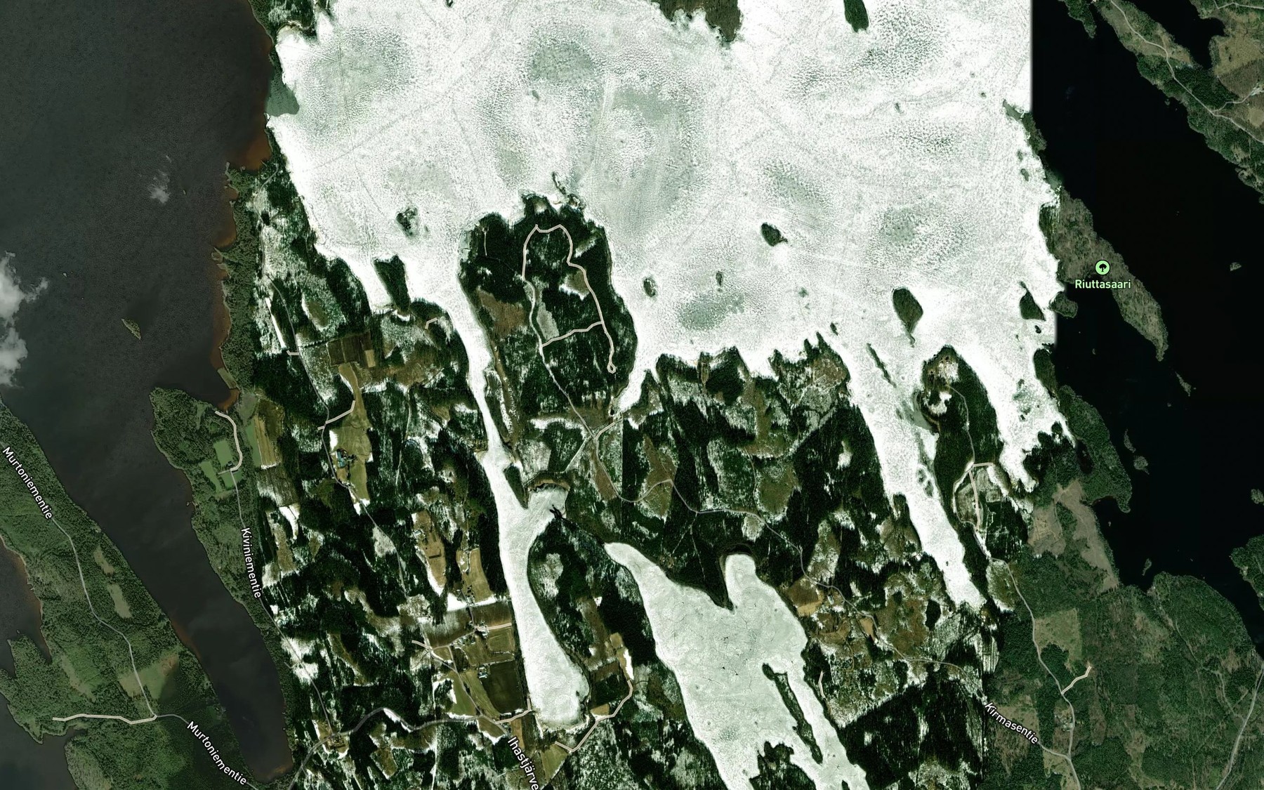 Satellite map of the Mustalahti