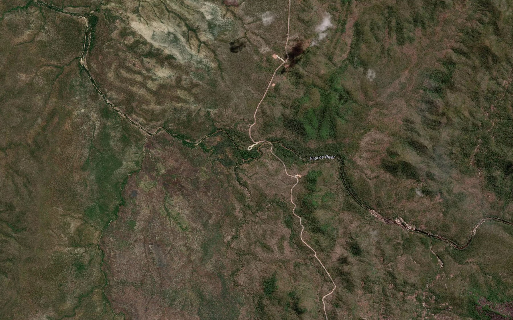 Satellite map of the Fall Creek