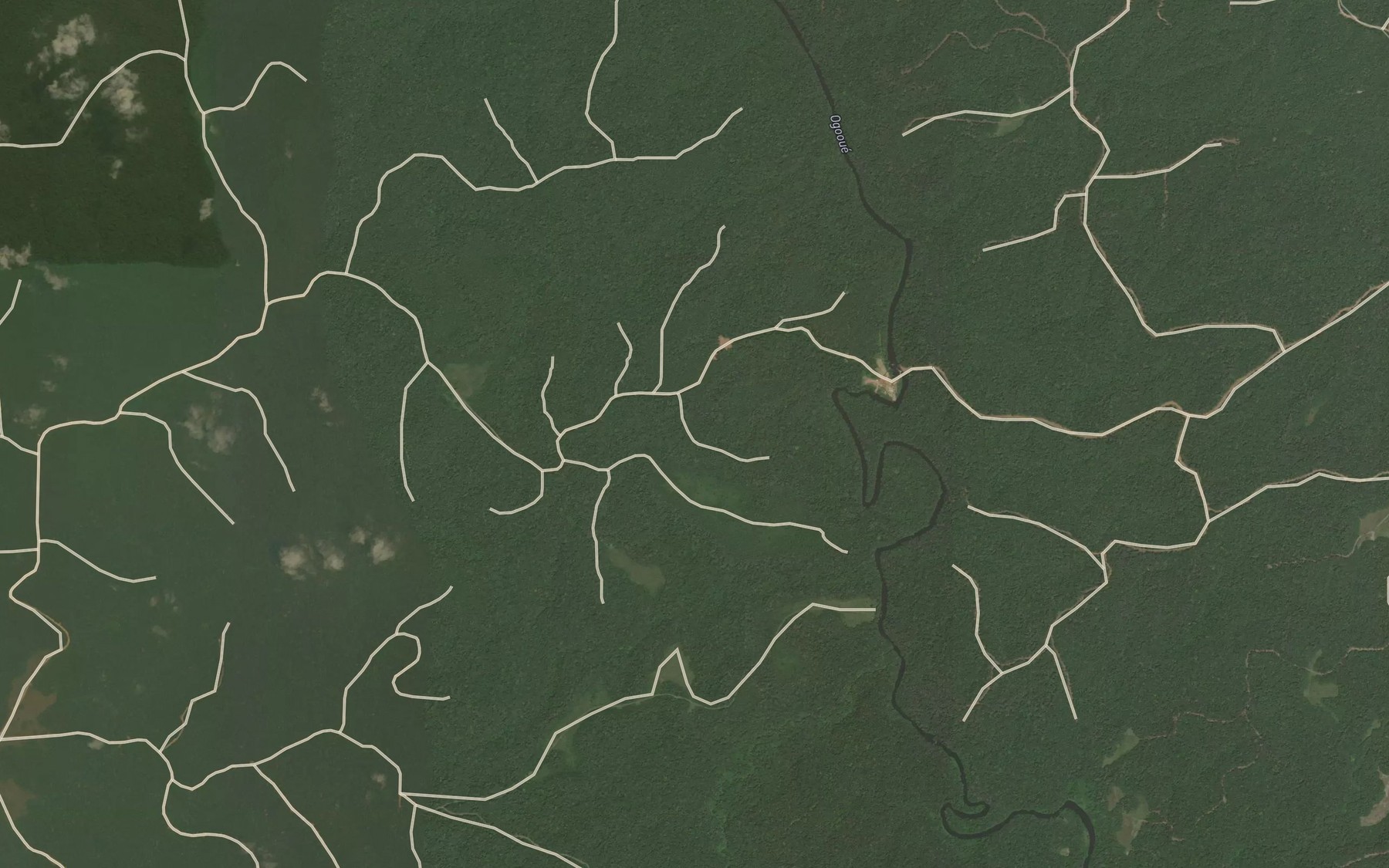 Satellite map of the Leboui