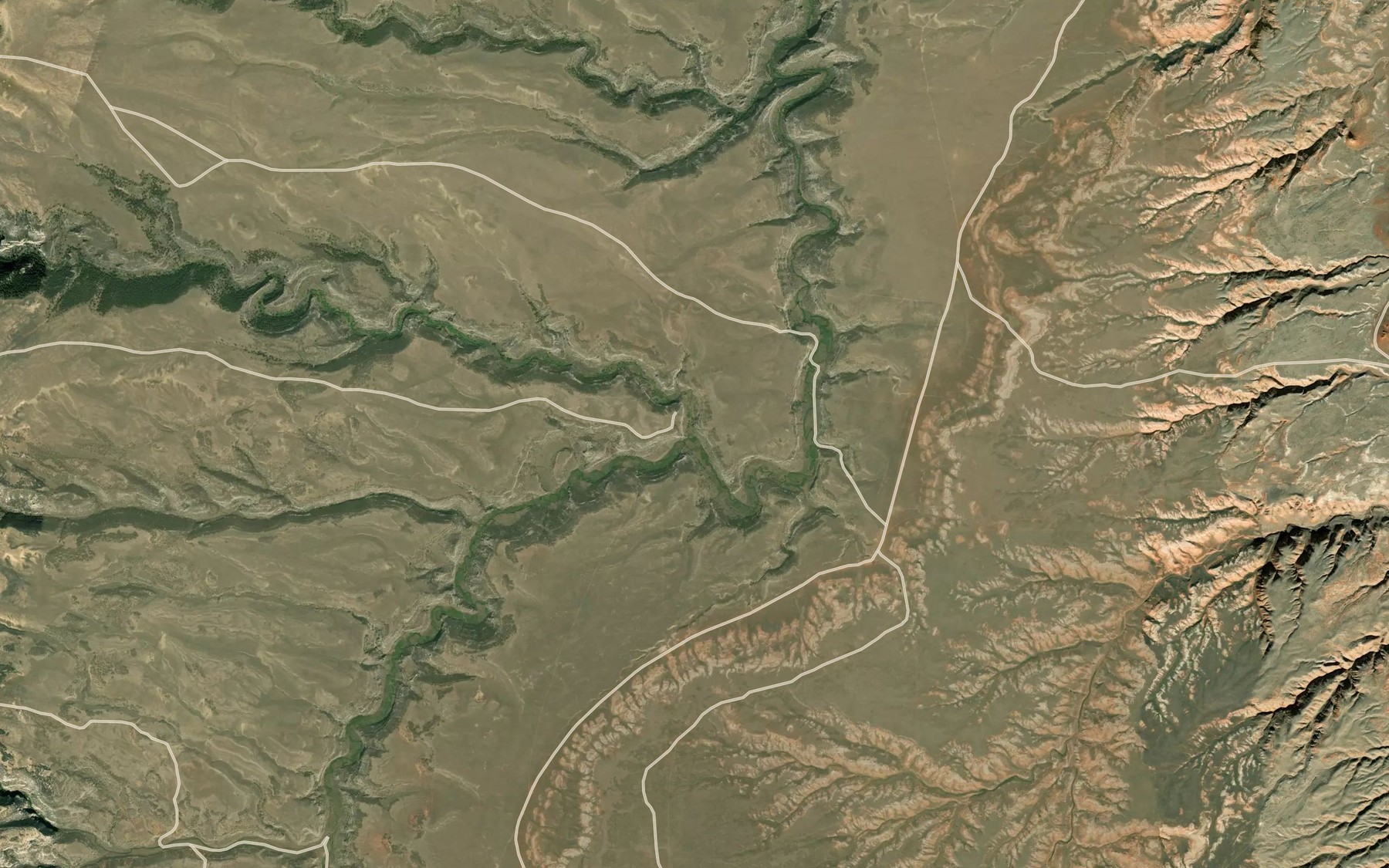 Satellite map of the Eagle Creek
