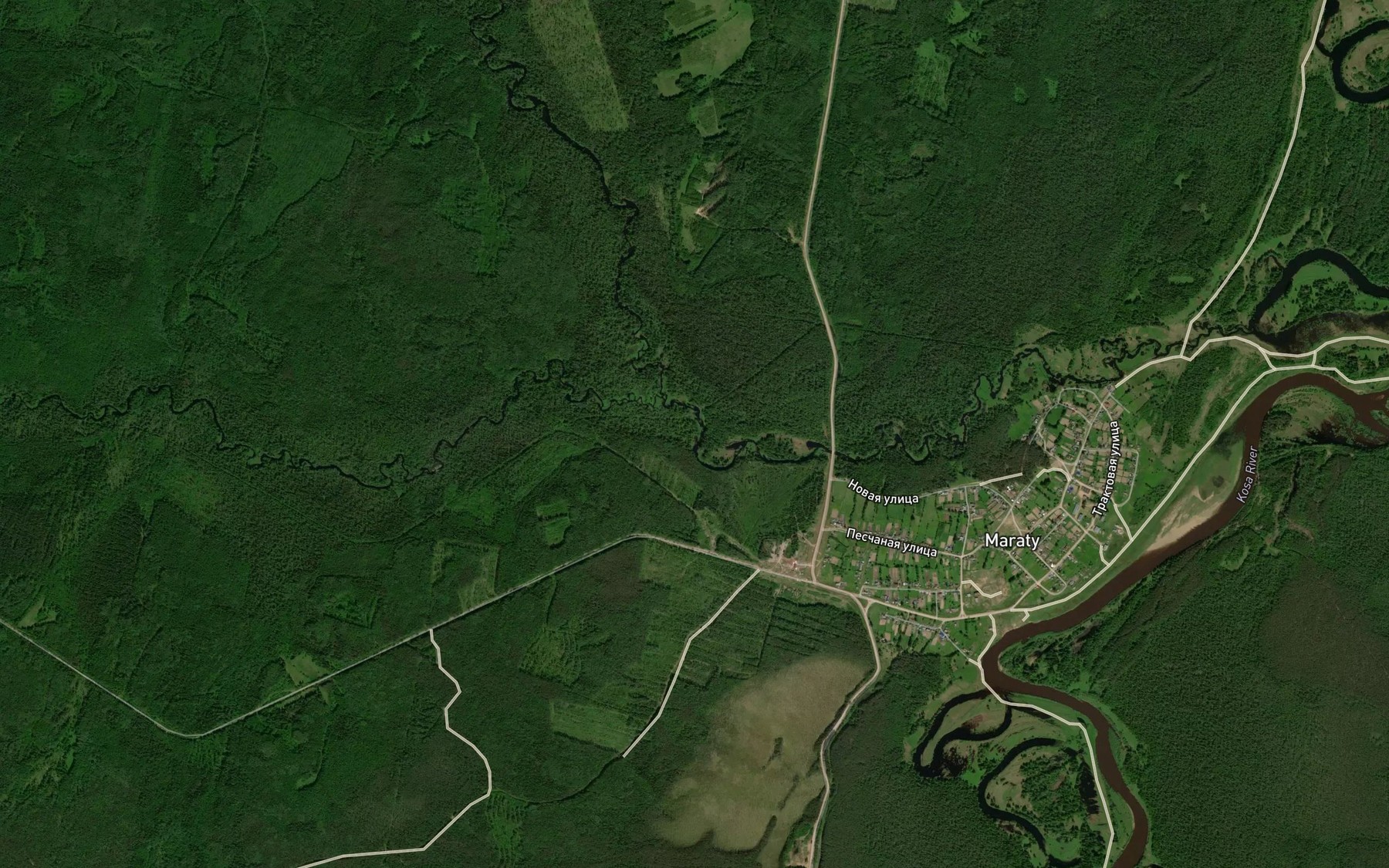 Satellite map of the Omen