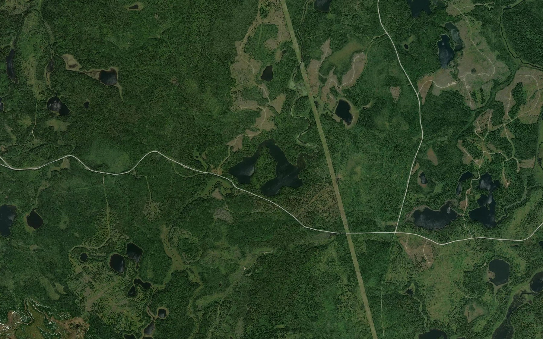 Satellite map of the English Lake