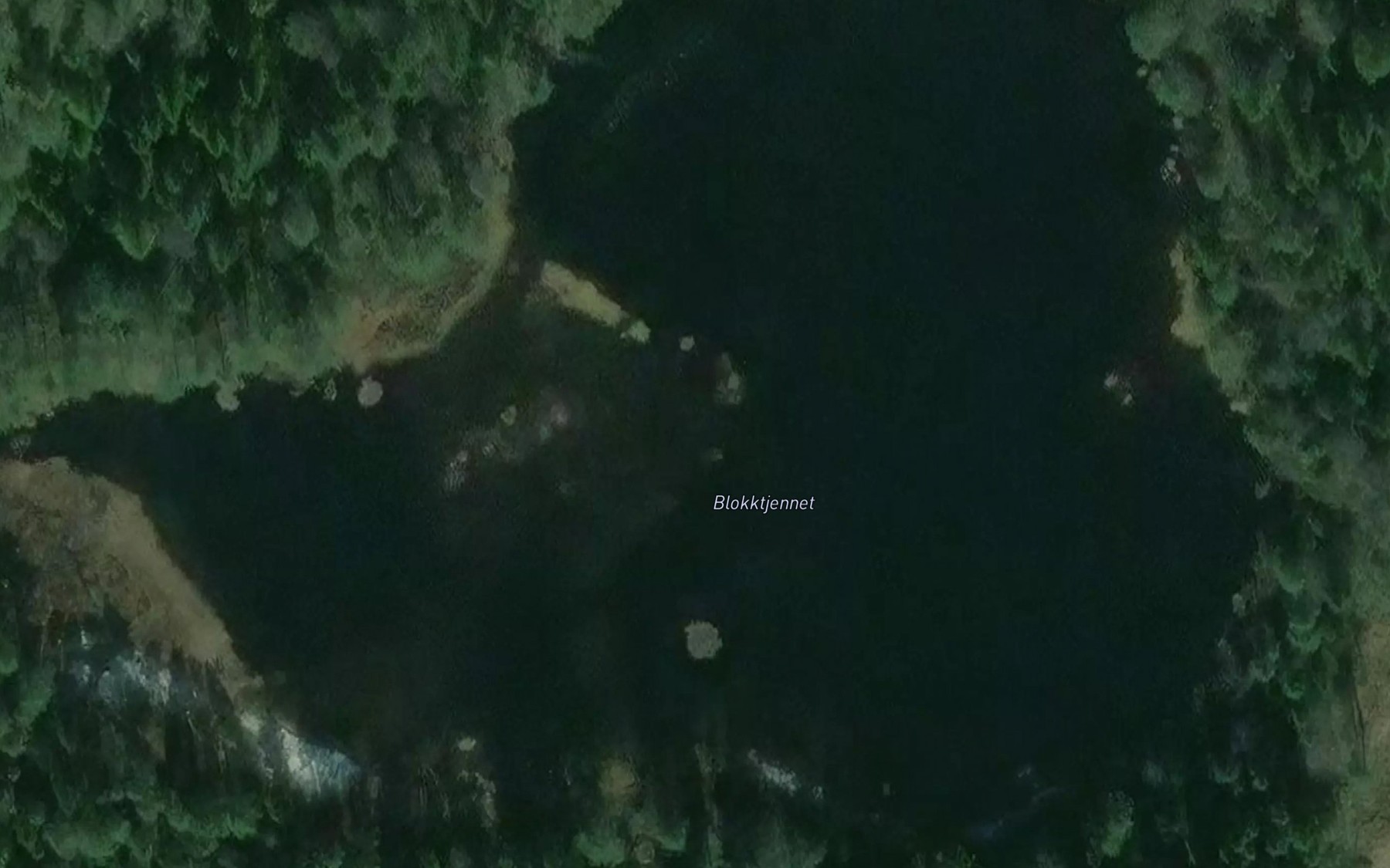 Satellite map of the Blokktjennet