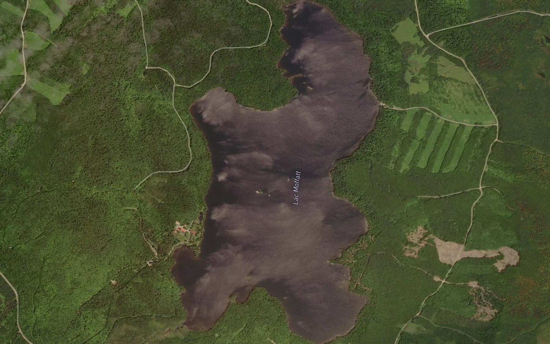 Satellite map of the Lac Moffatt