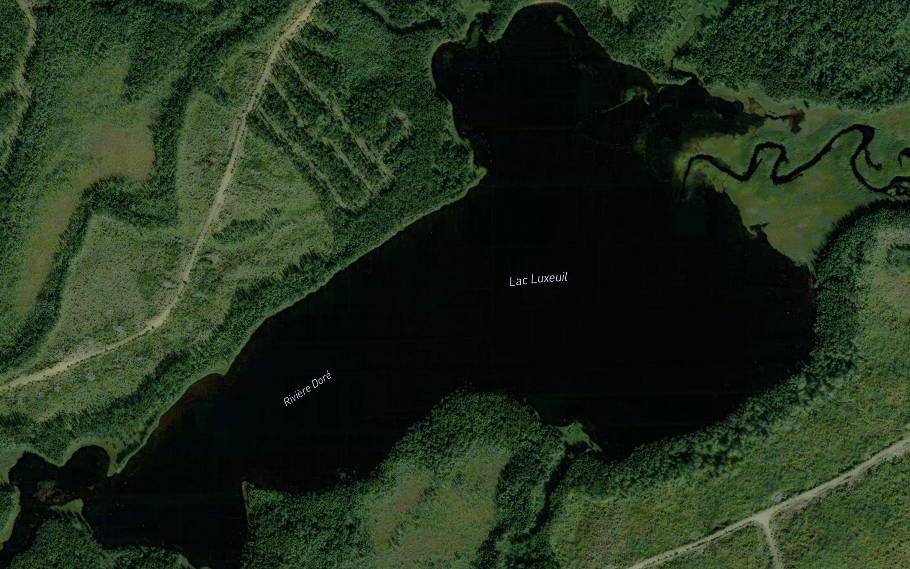 Satellite map of the Lac Luxeuil
