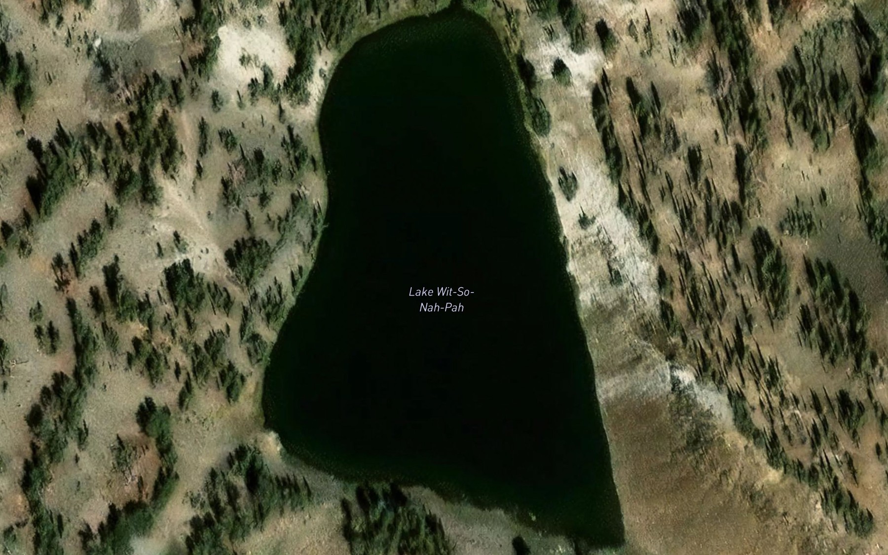Satellite map of the Lake Wit-So-Nah-Pah