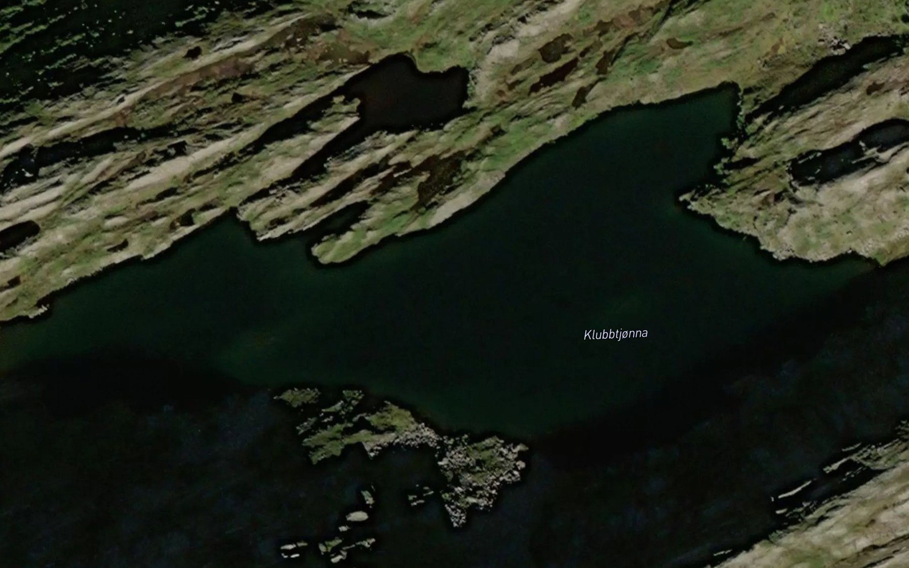 Satellite map of the Klubbtjorna