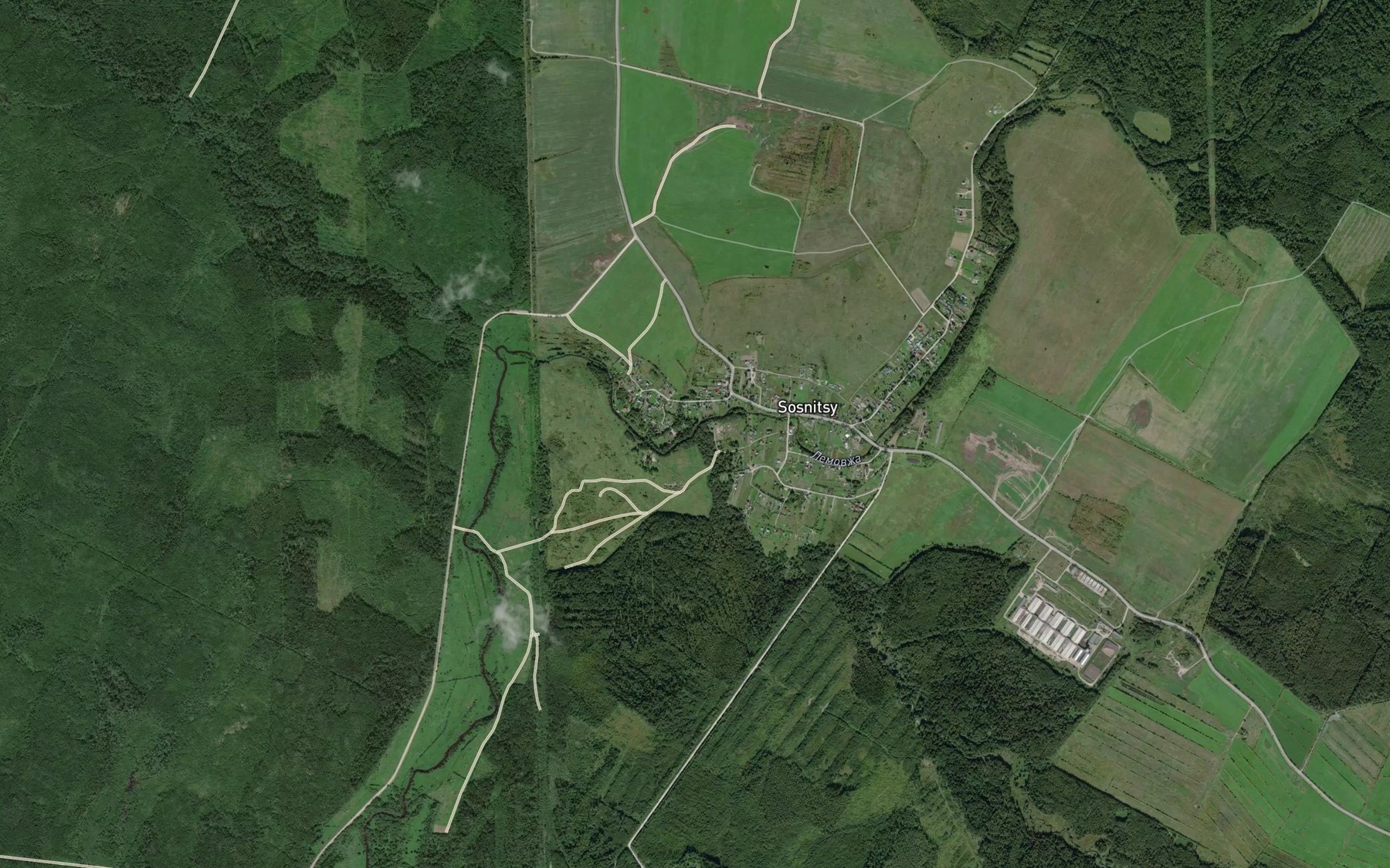 Satellite map of the Repolka